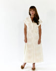 Castile Textured Cream Dress