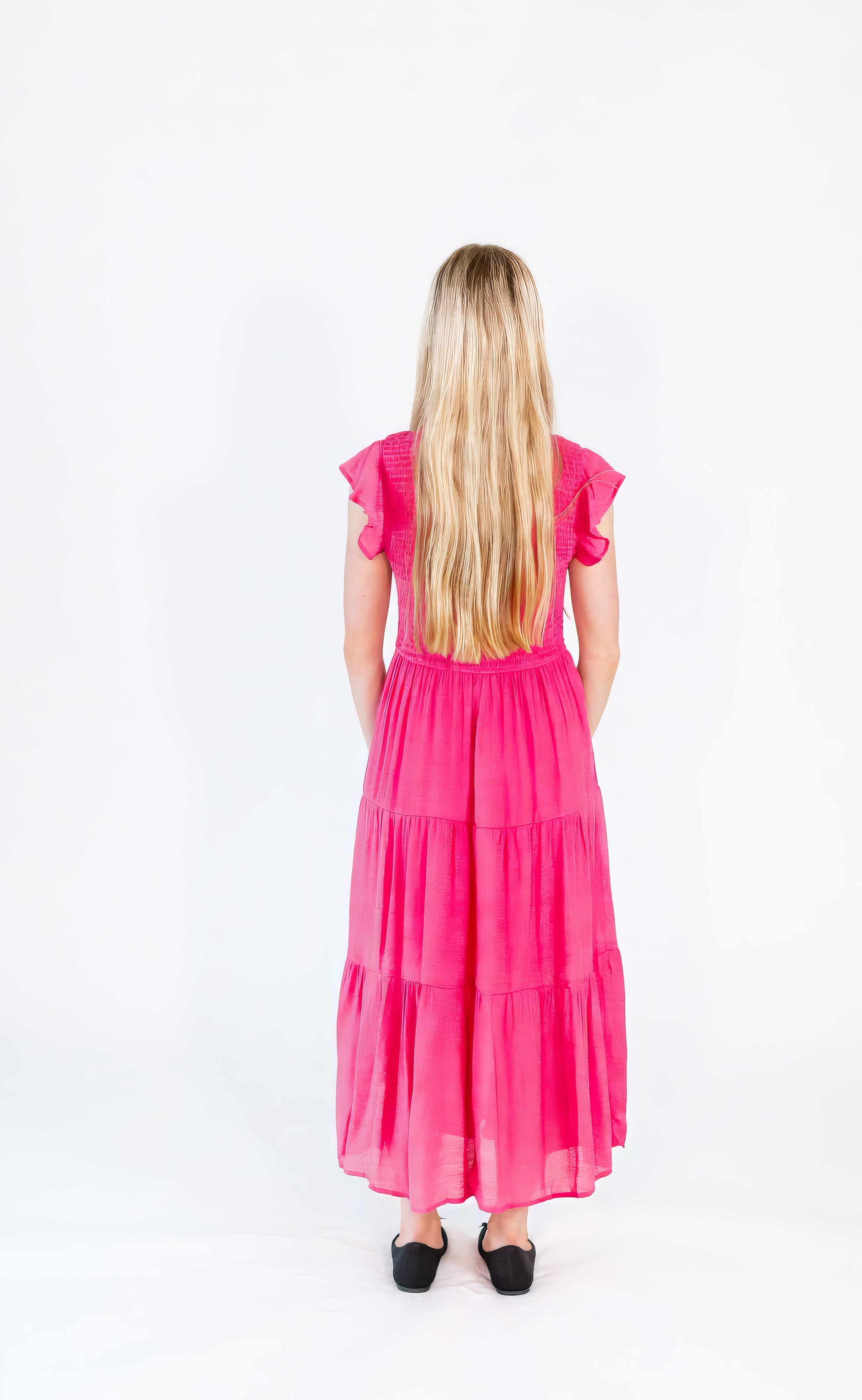 Alina Smocked Midi Dress
