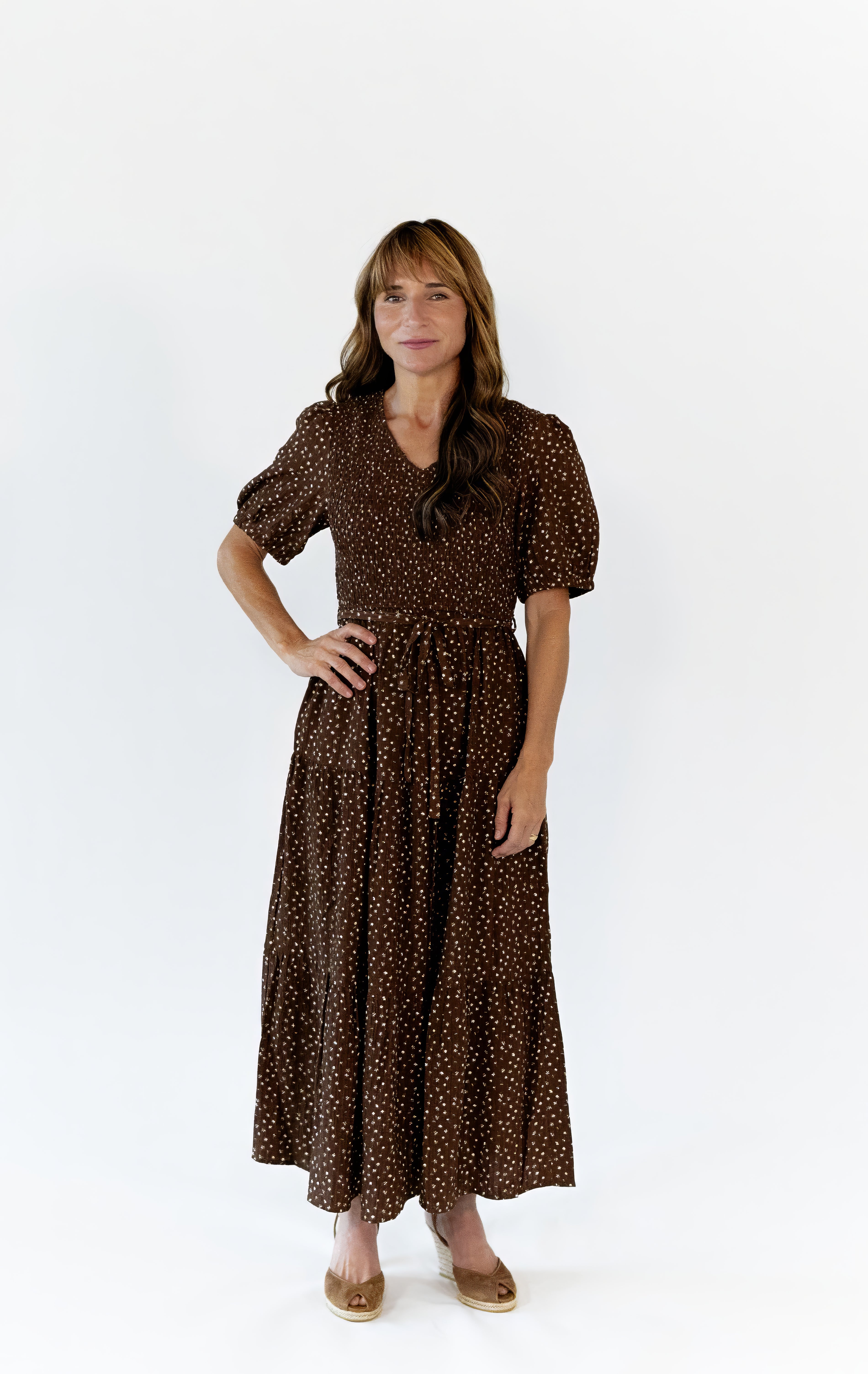 Nicole Floral Smocked Dress