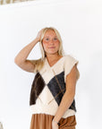 Marilyn Argyle Knit Vest