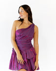 Maxwell Iridescent One Shoulder Mini