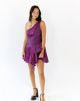 Maxwell Iridescent One Shoulder Mini