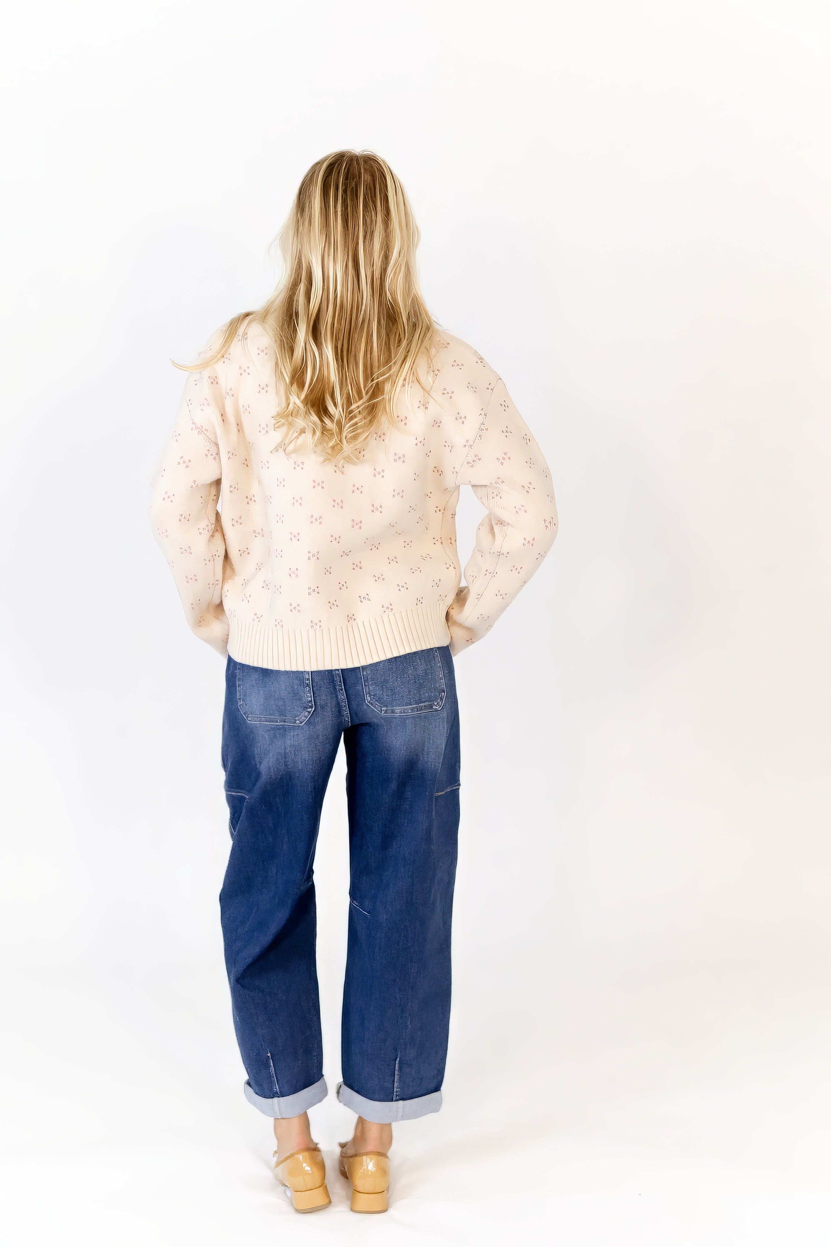 Tabby Heart Button Cardigan