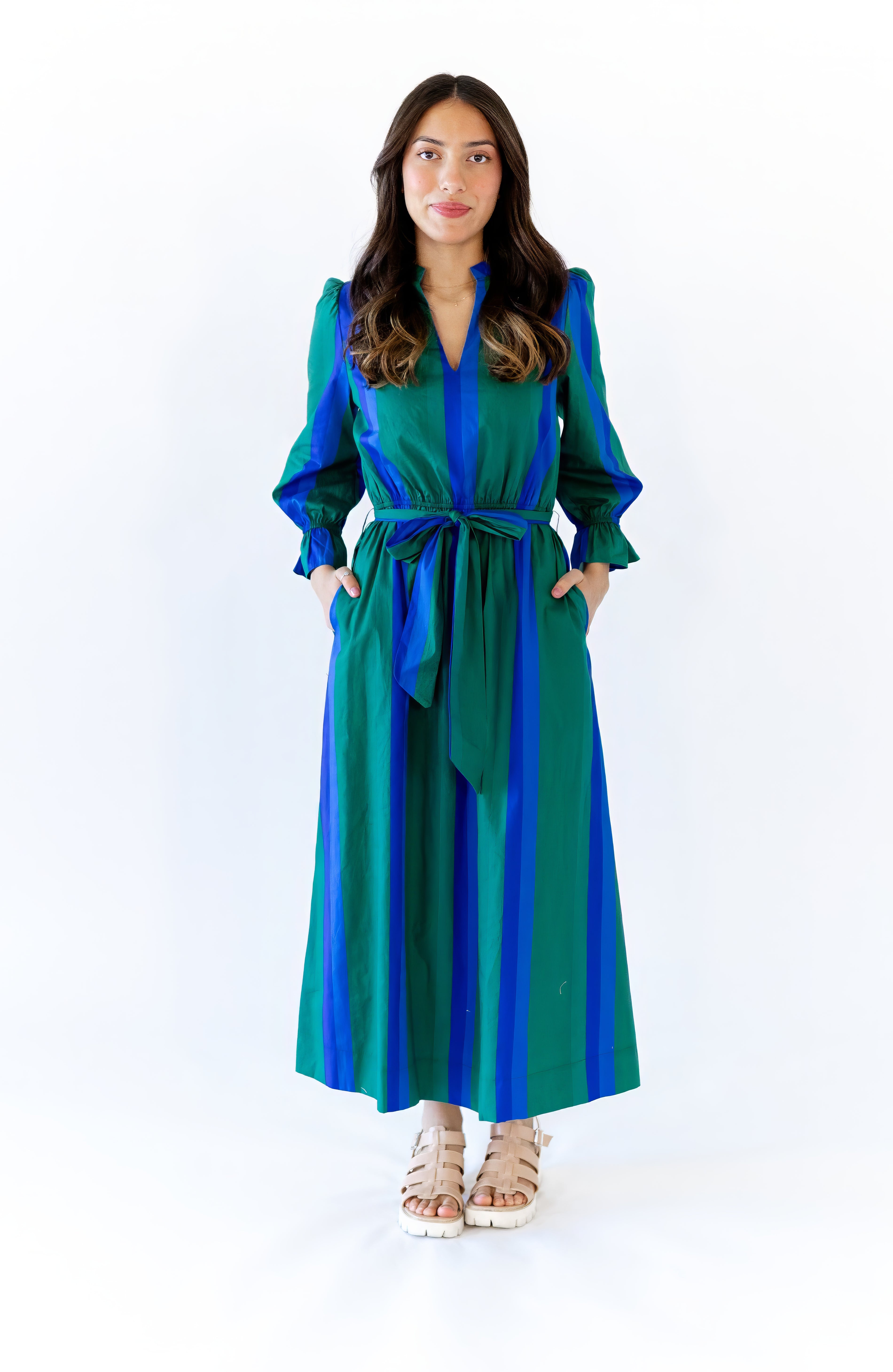 Marguriette Striped Maxi Dress – Twirl Boutique