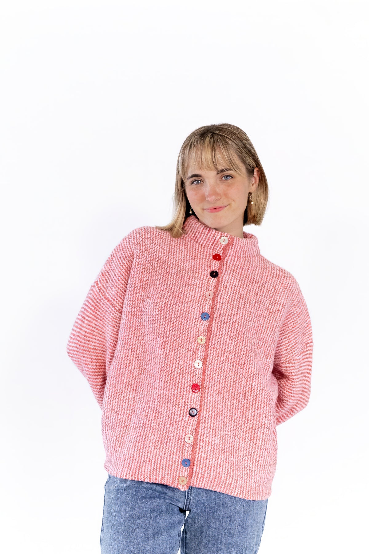 Camilla Mixed Button Sweater