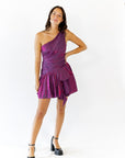 Maxwell Iridescent One Shoulder Mini
