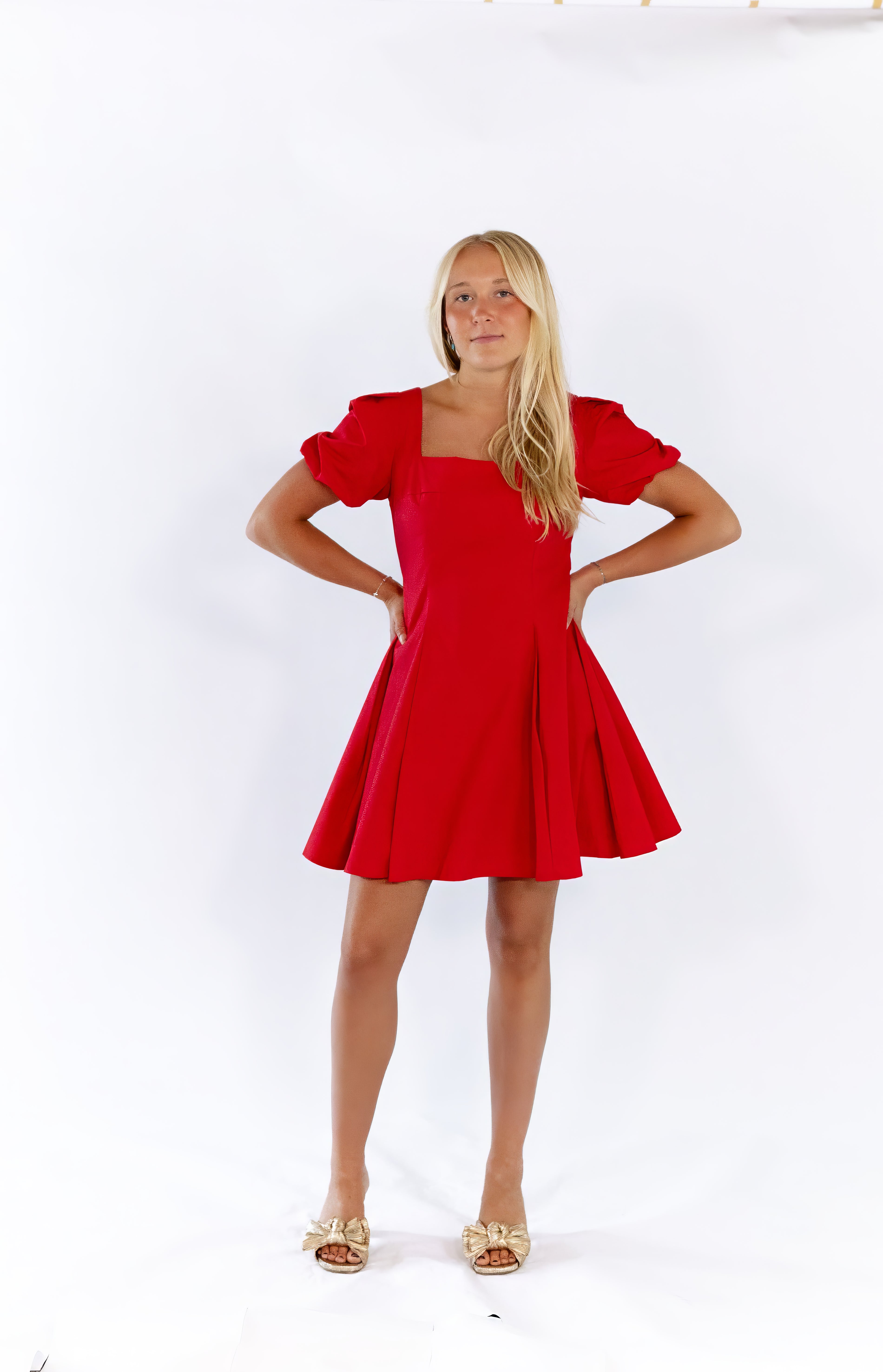 Vince Pleated Mini Dress