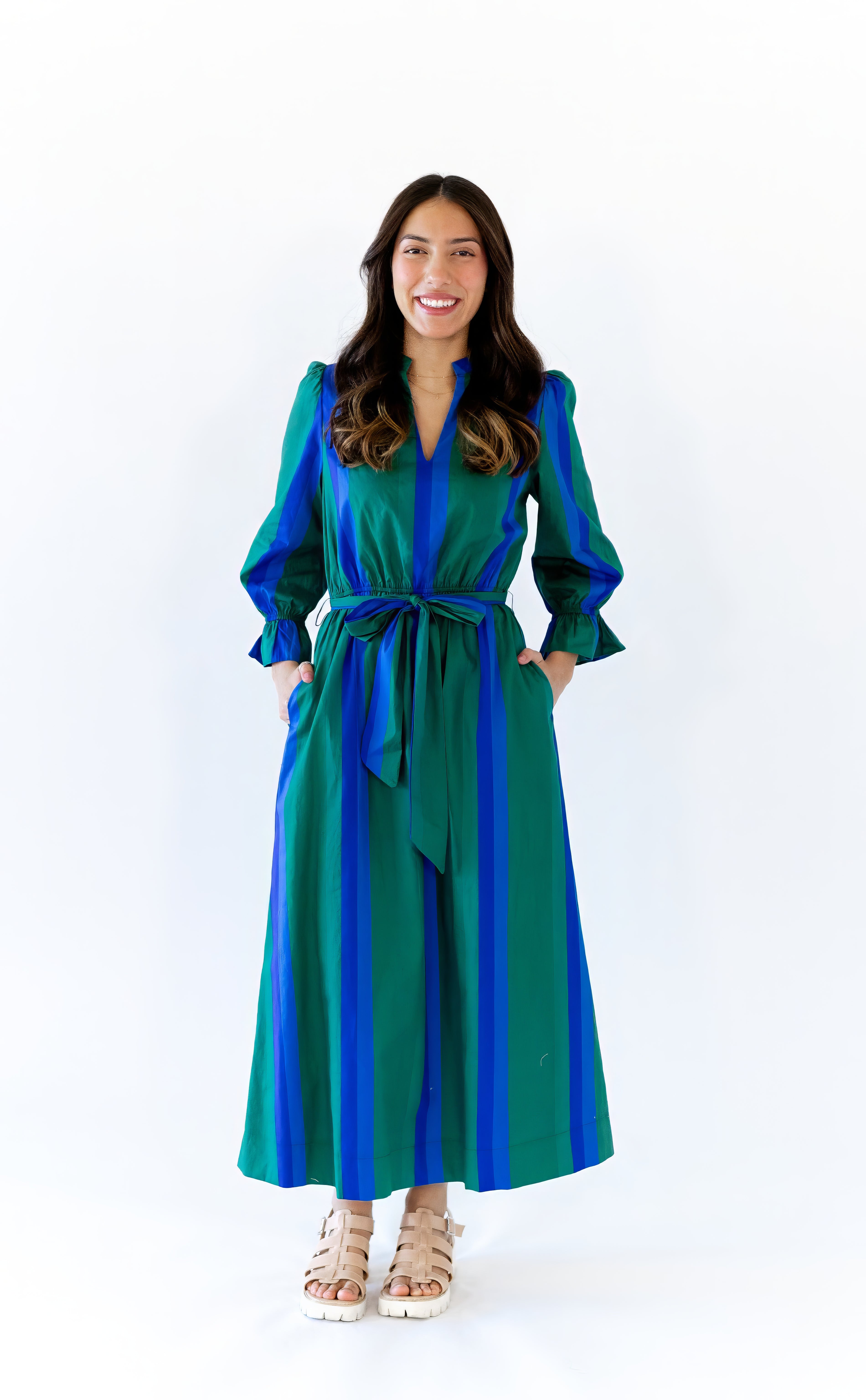 Marguriette Striped Maxi Dress