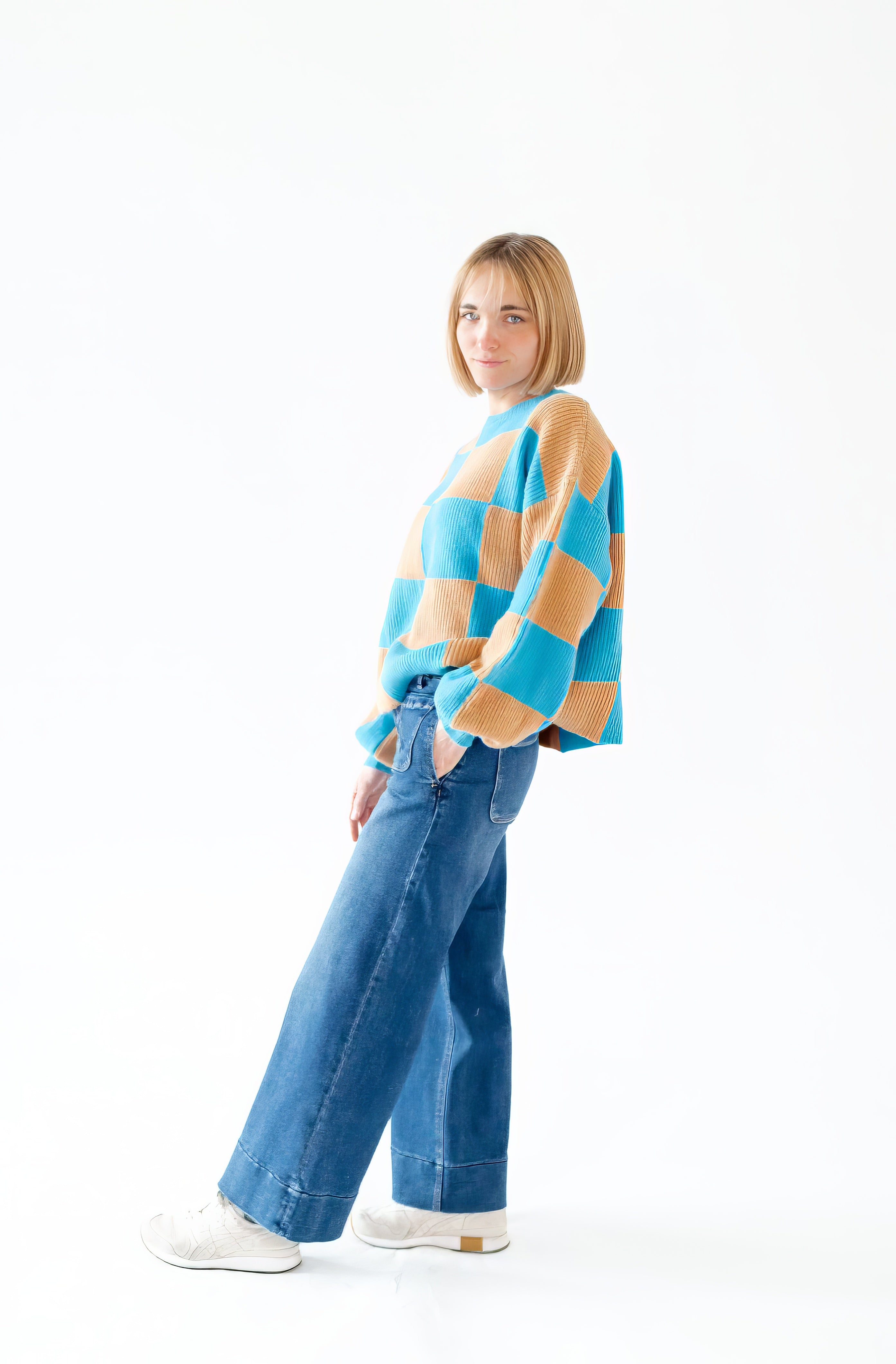 Margaux Ruffle Waist Denim