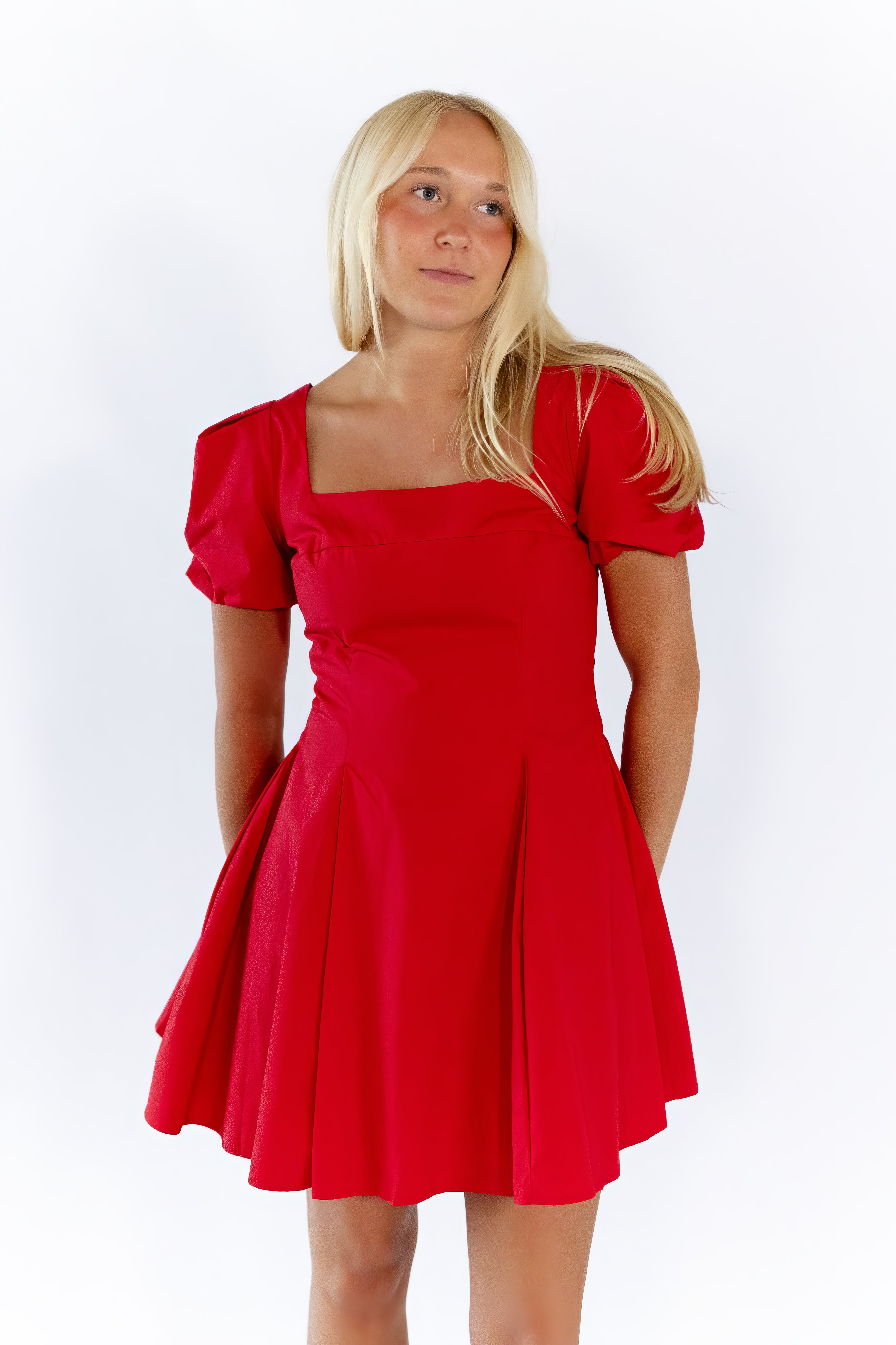 Vince Pleated Mini Dress