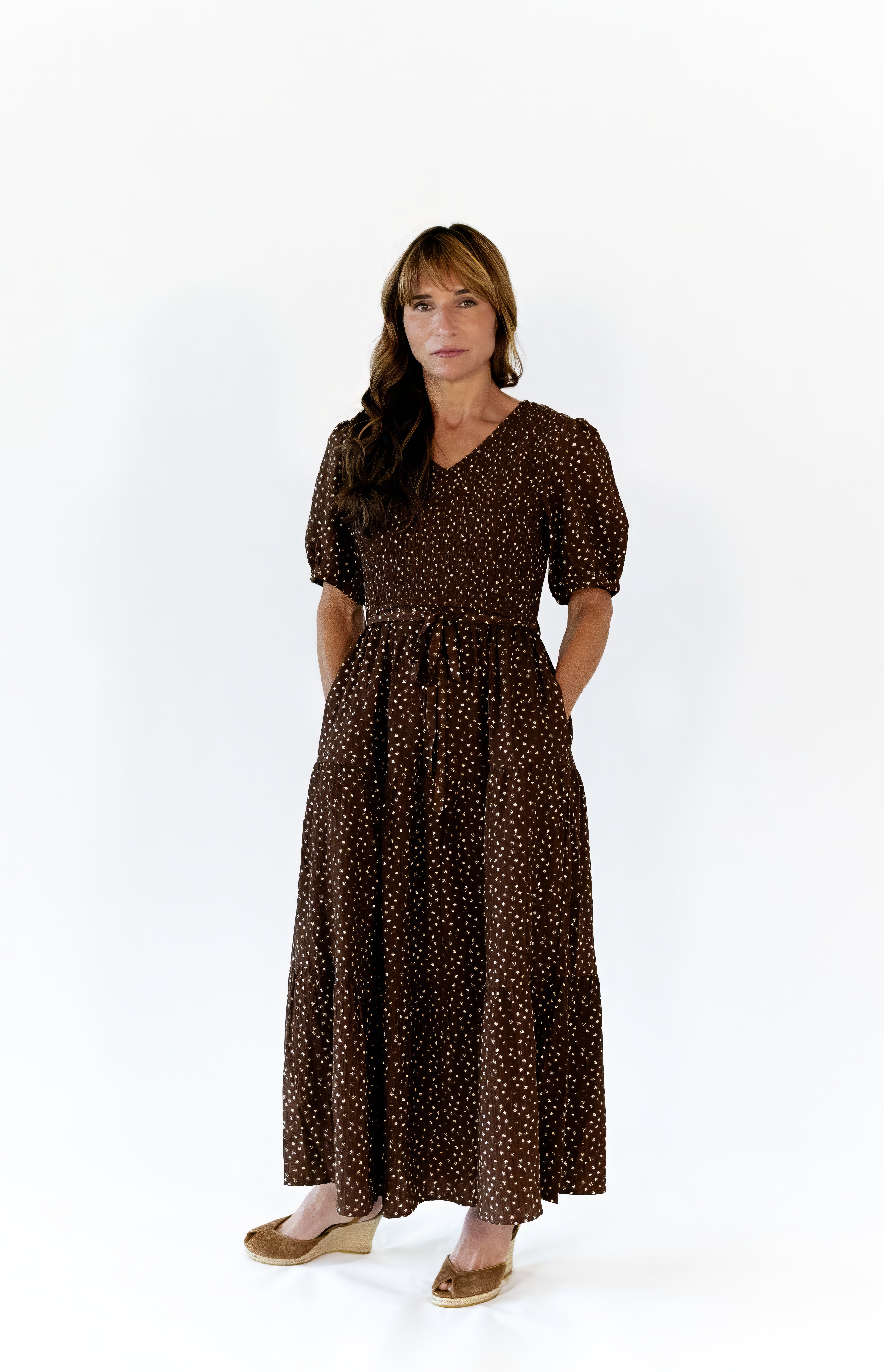 Nicole Floral Smocked Dress
