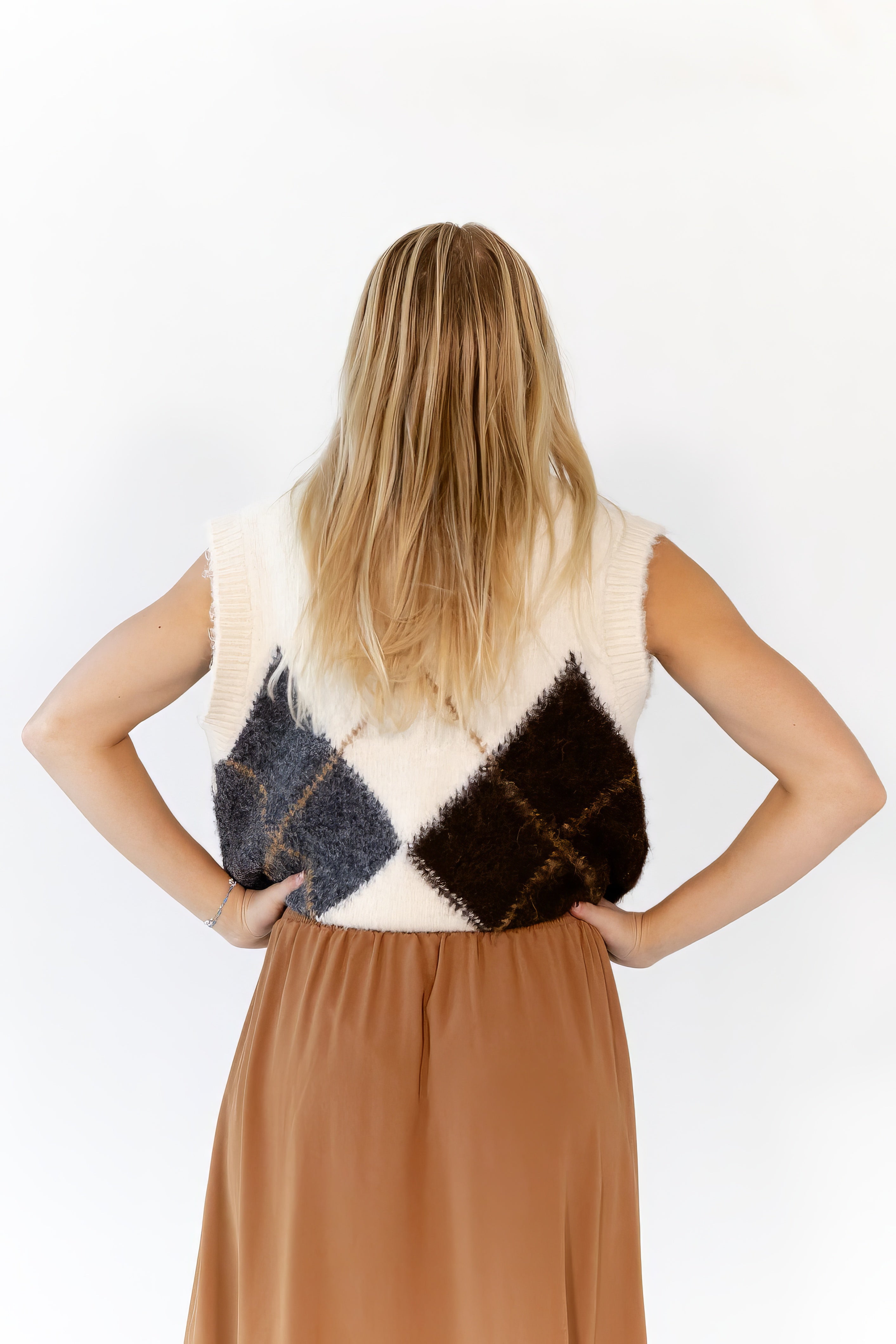 Marilyn Argyle Knit Vest