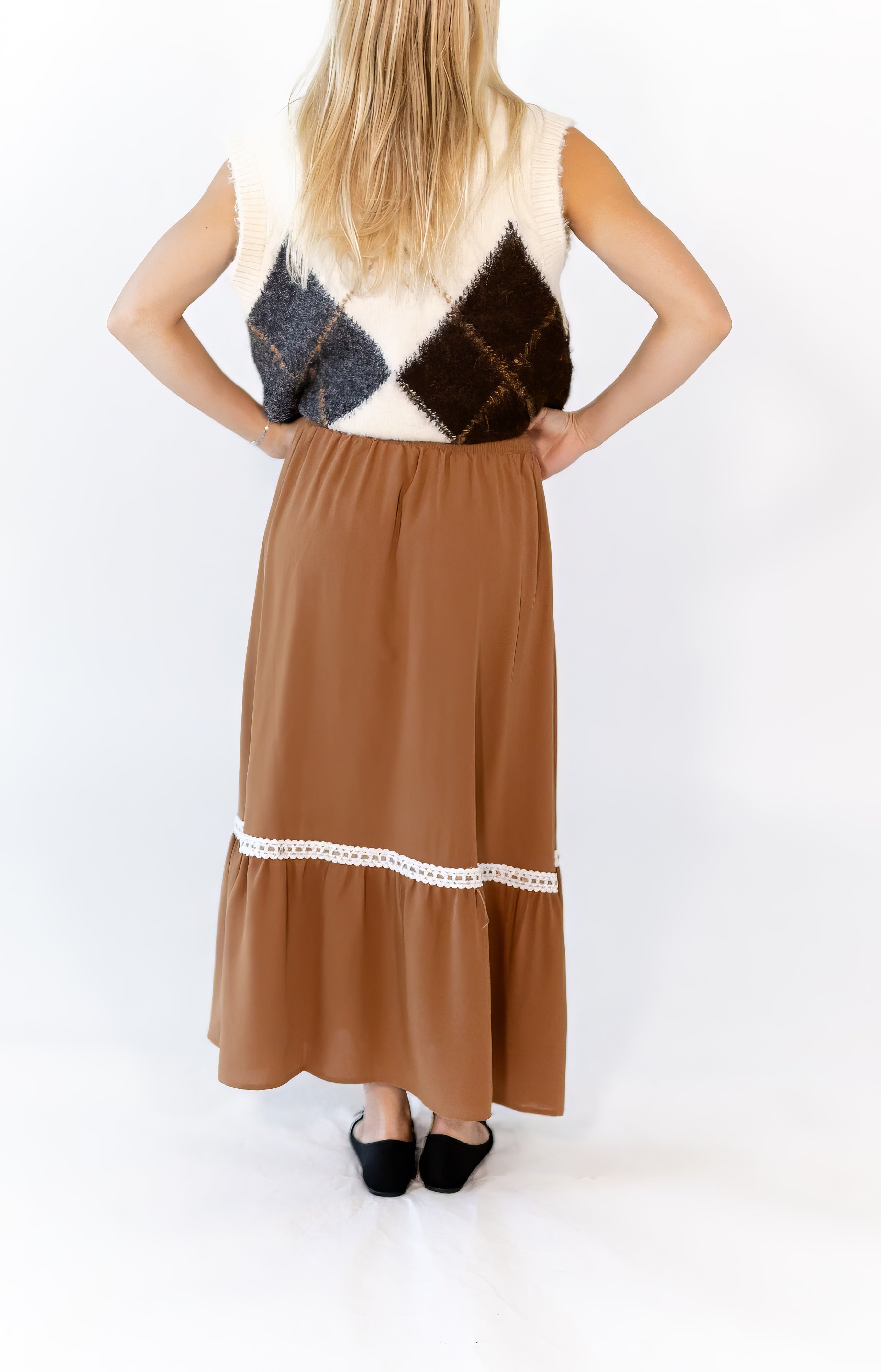 Afterglow Lace Accent Skirt