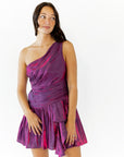 Maxwell Iridescent One Shoulder Mini