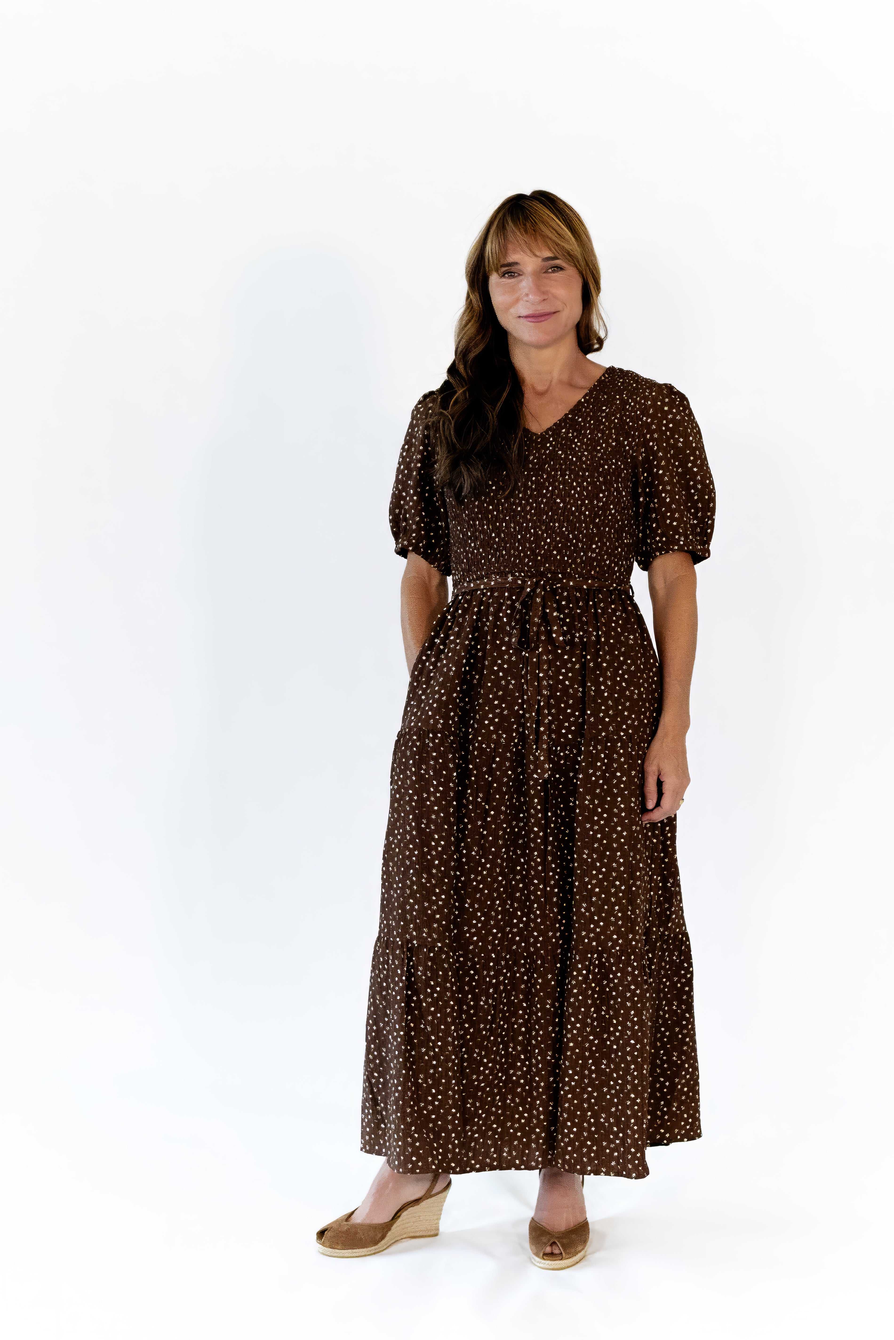 Nicole Floral Smocked Dress