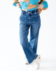 Margaux Ruffle Waist Denim