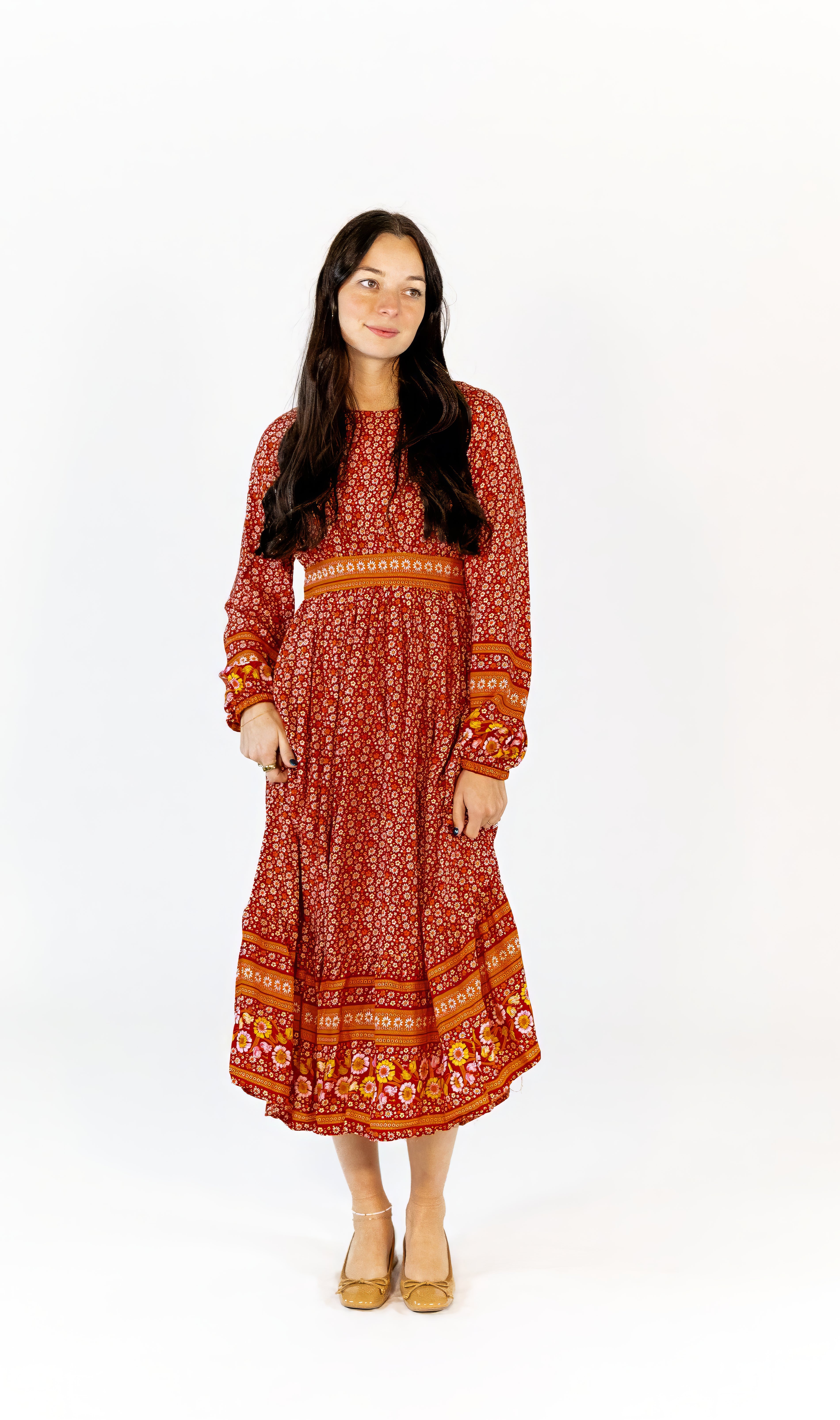 Quincy Boho Midi Dress