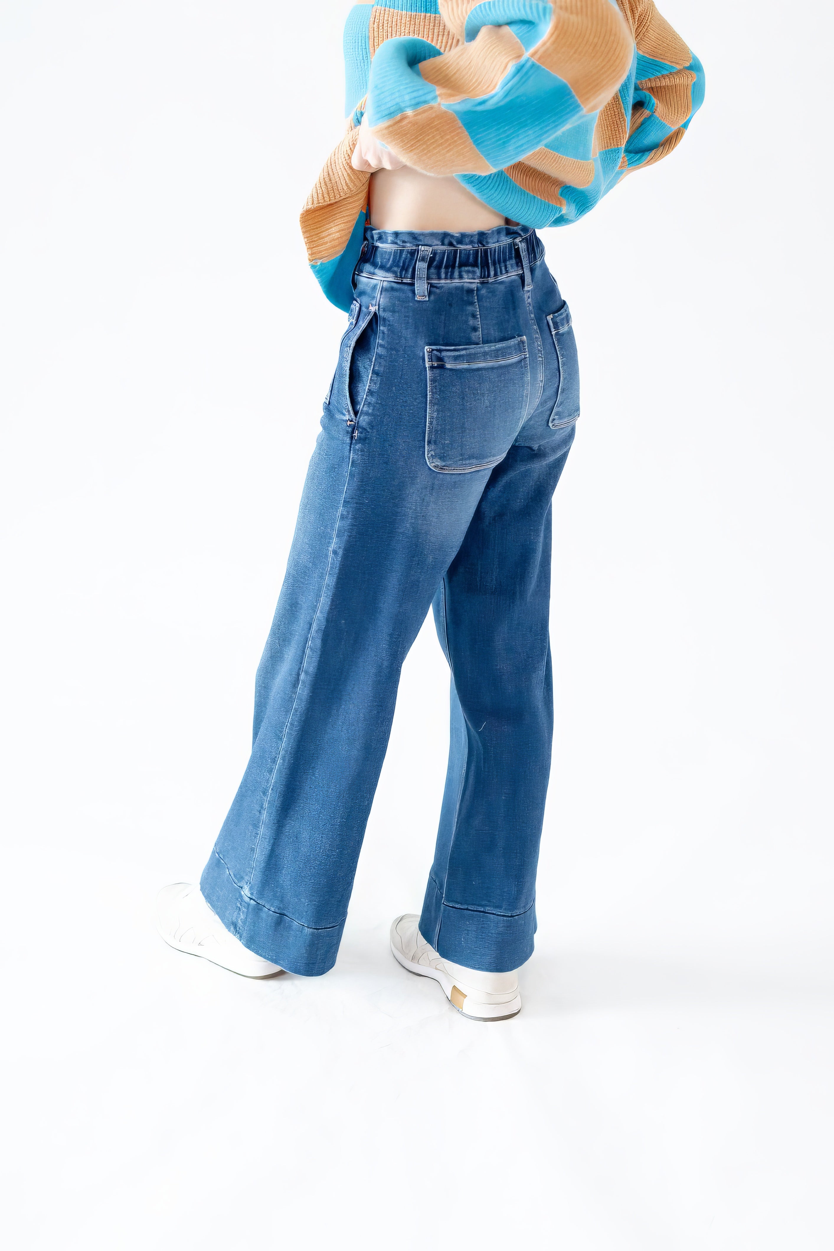 Margaux Ruffle Waist Denim