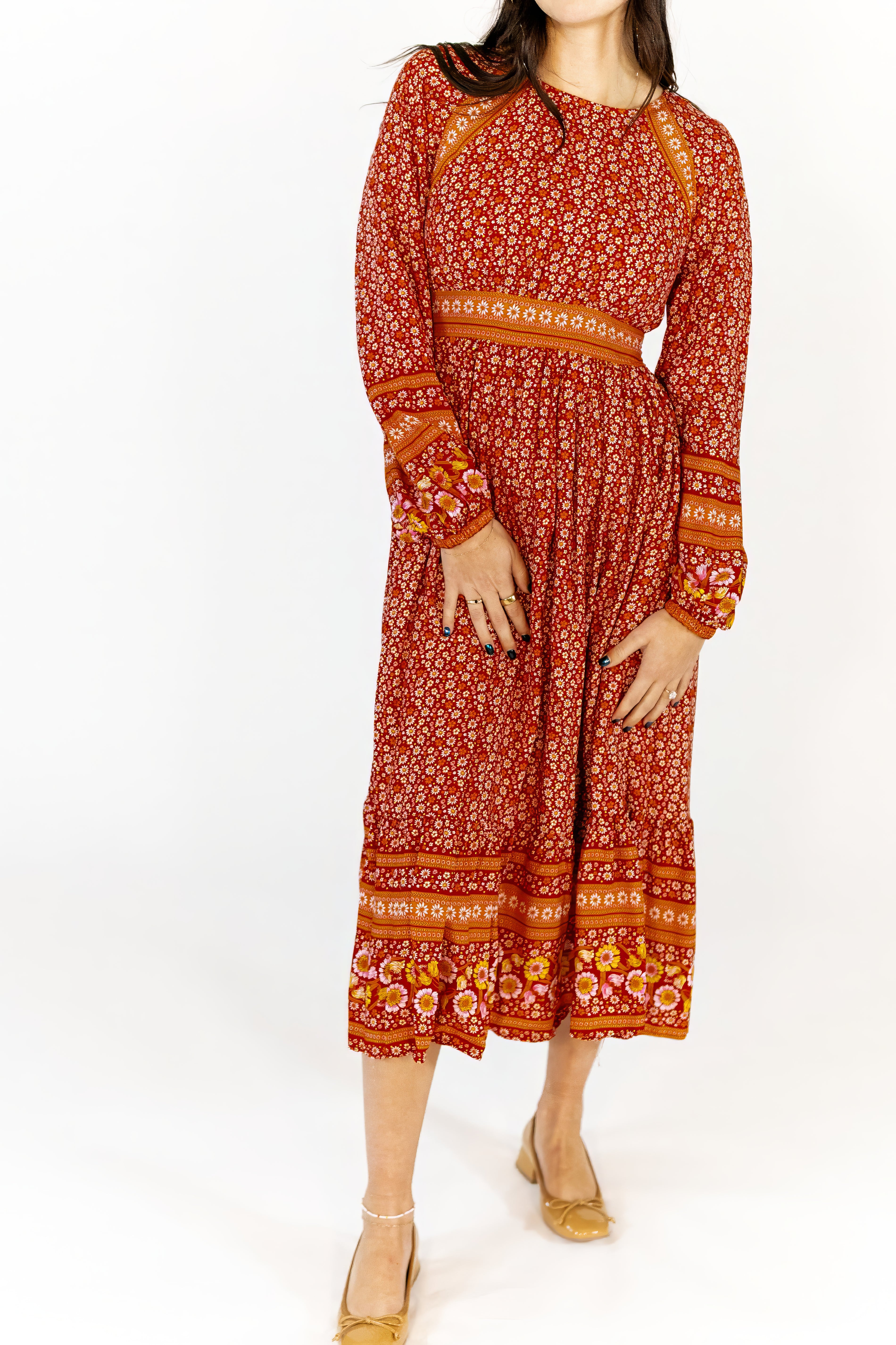 Quincy Boho Midi Dress