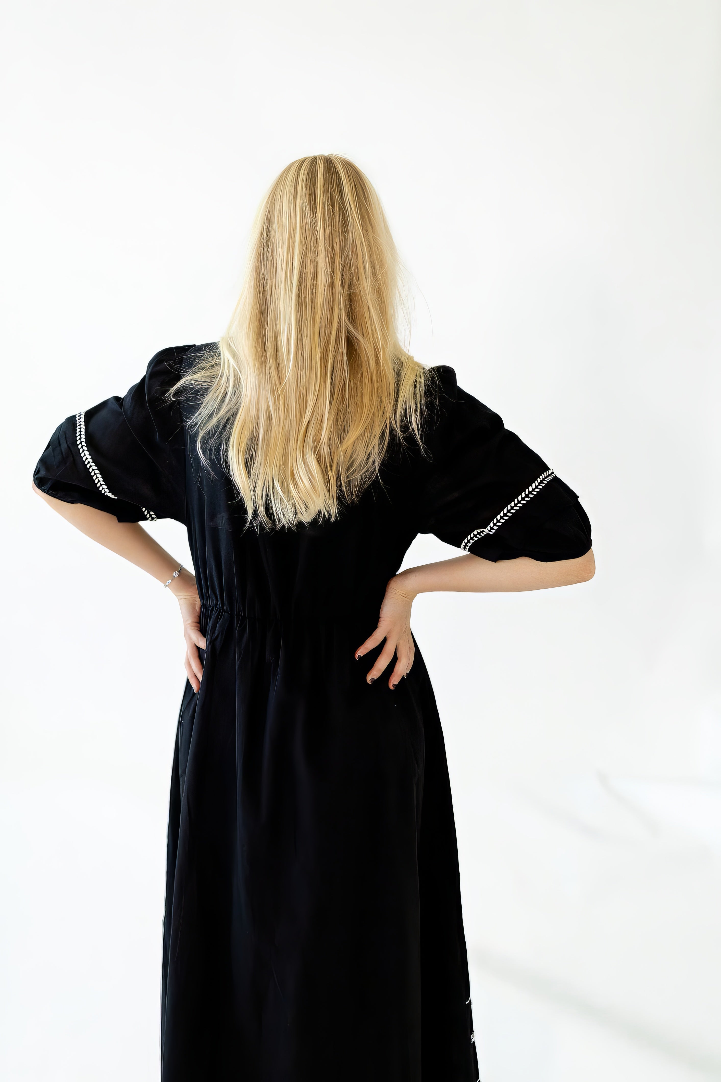 Nori Embroidered Cotton Dress