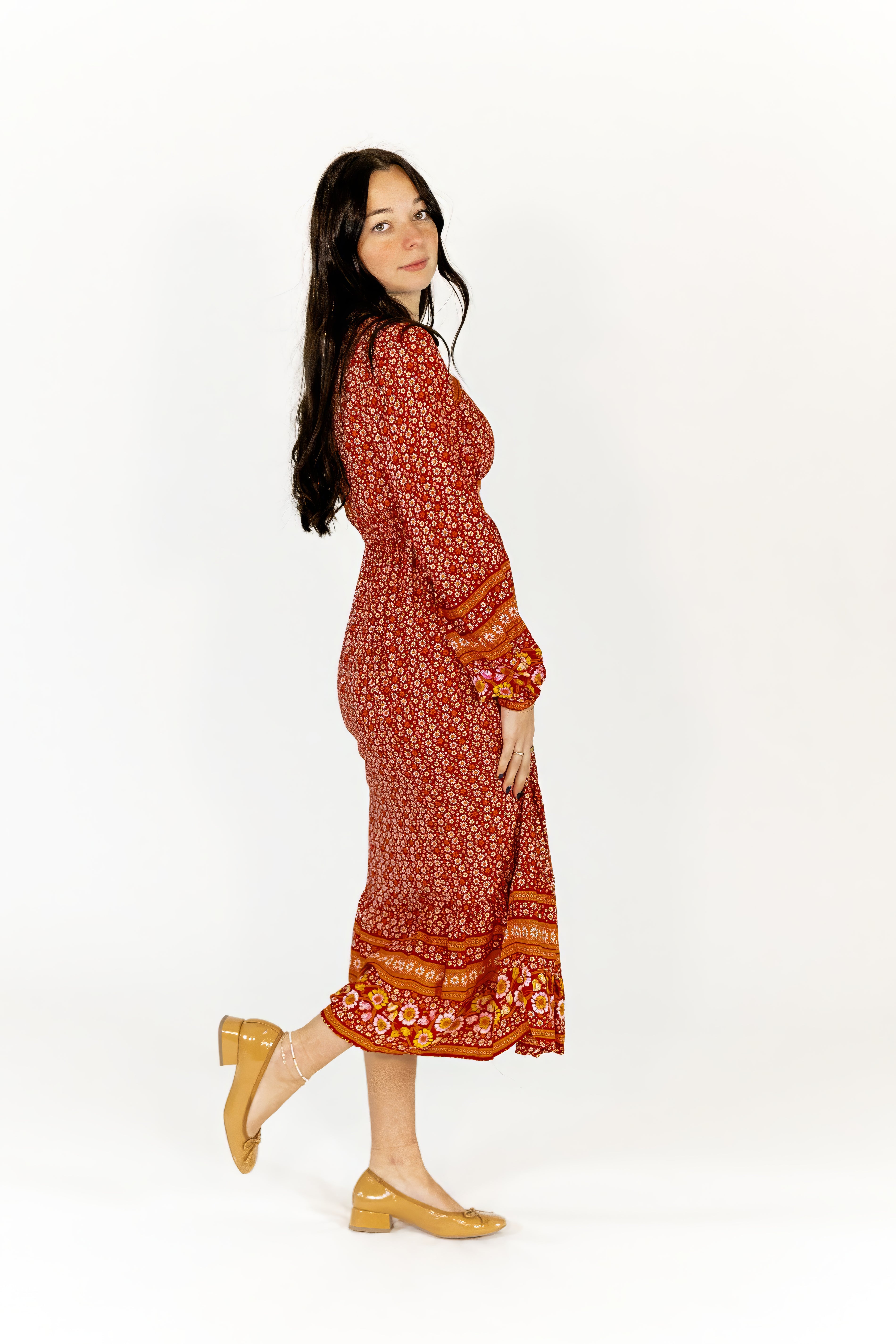 Quincy Boho Midi Dress