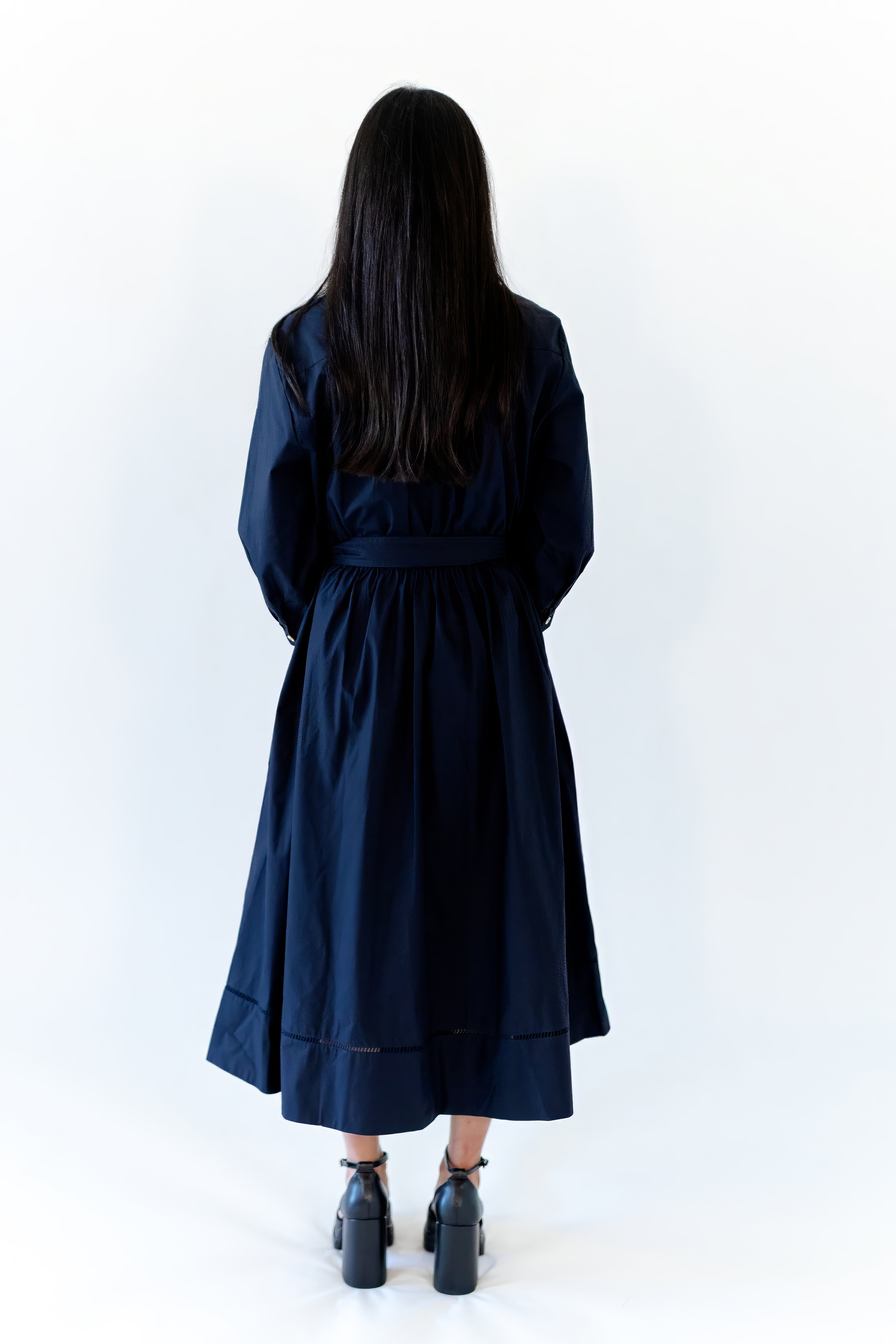 Calista Eyelet Button Down Dress