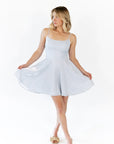 Alyna Glitter Mini Dress · Sky