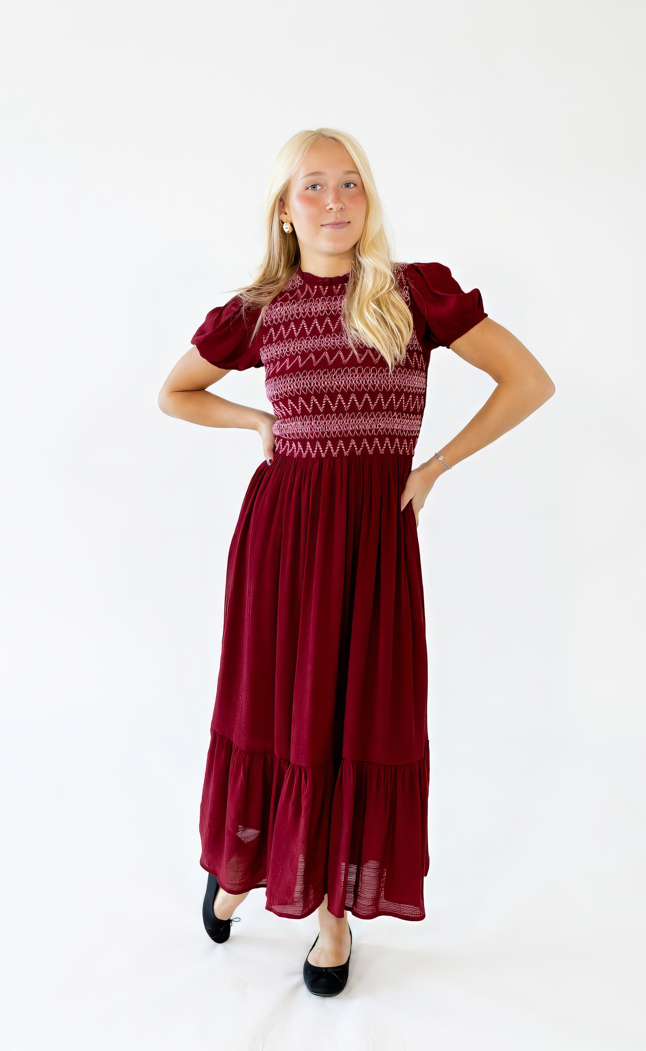 Yara Smocked Maxi Dress