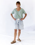 Kelsie Mineral Washed Top