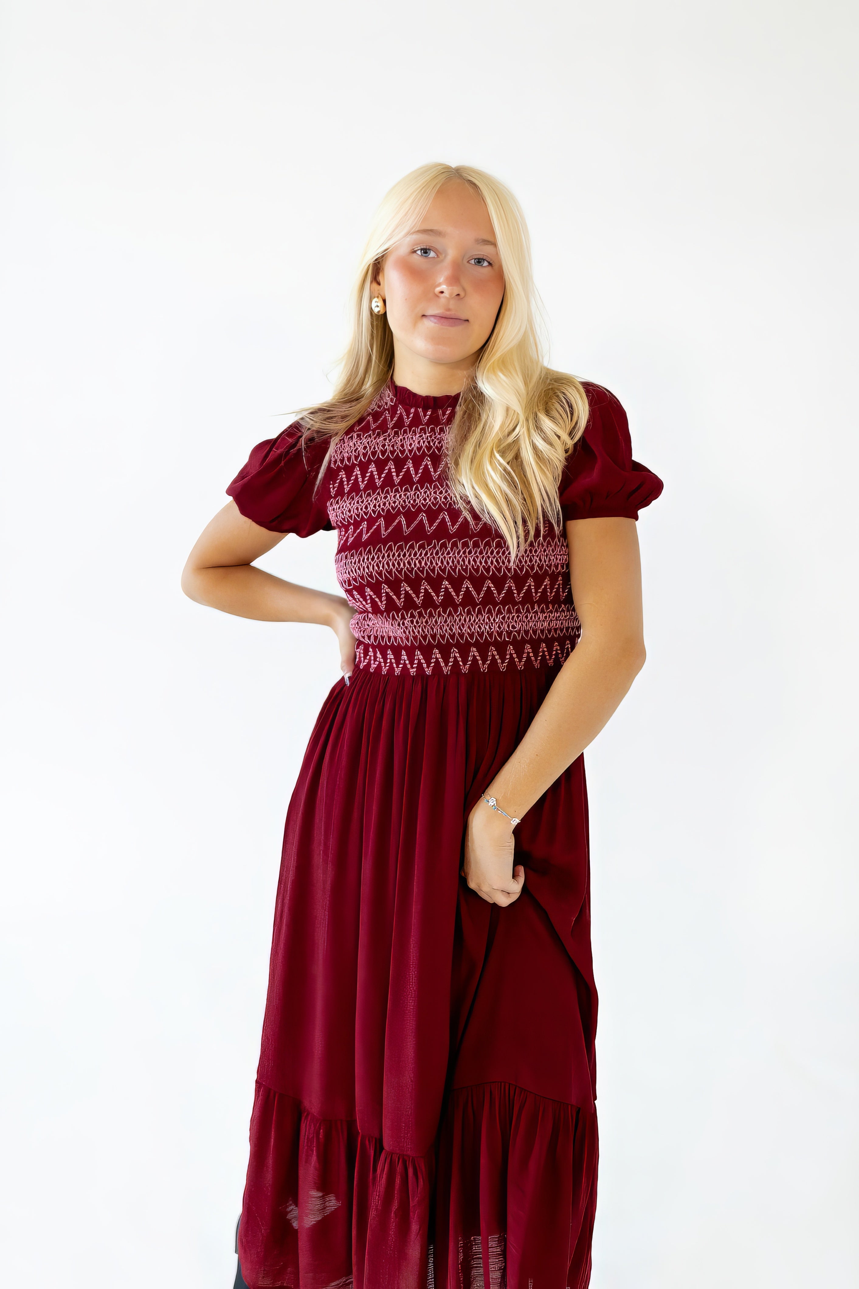 Yara Smocked Maxi Dress