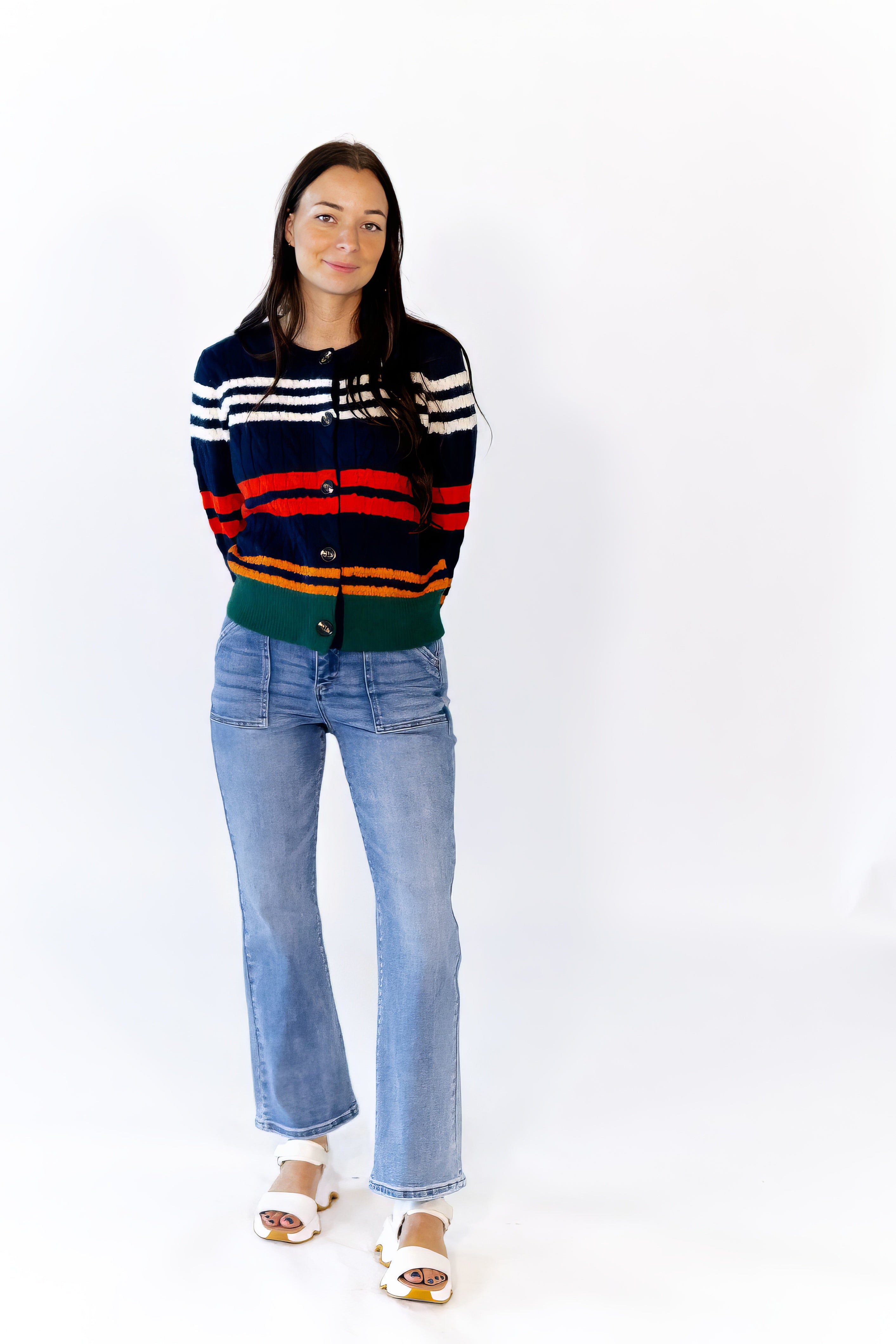 Reese Striped Cardigan
