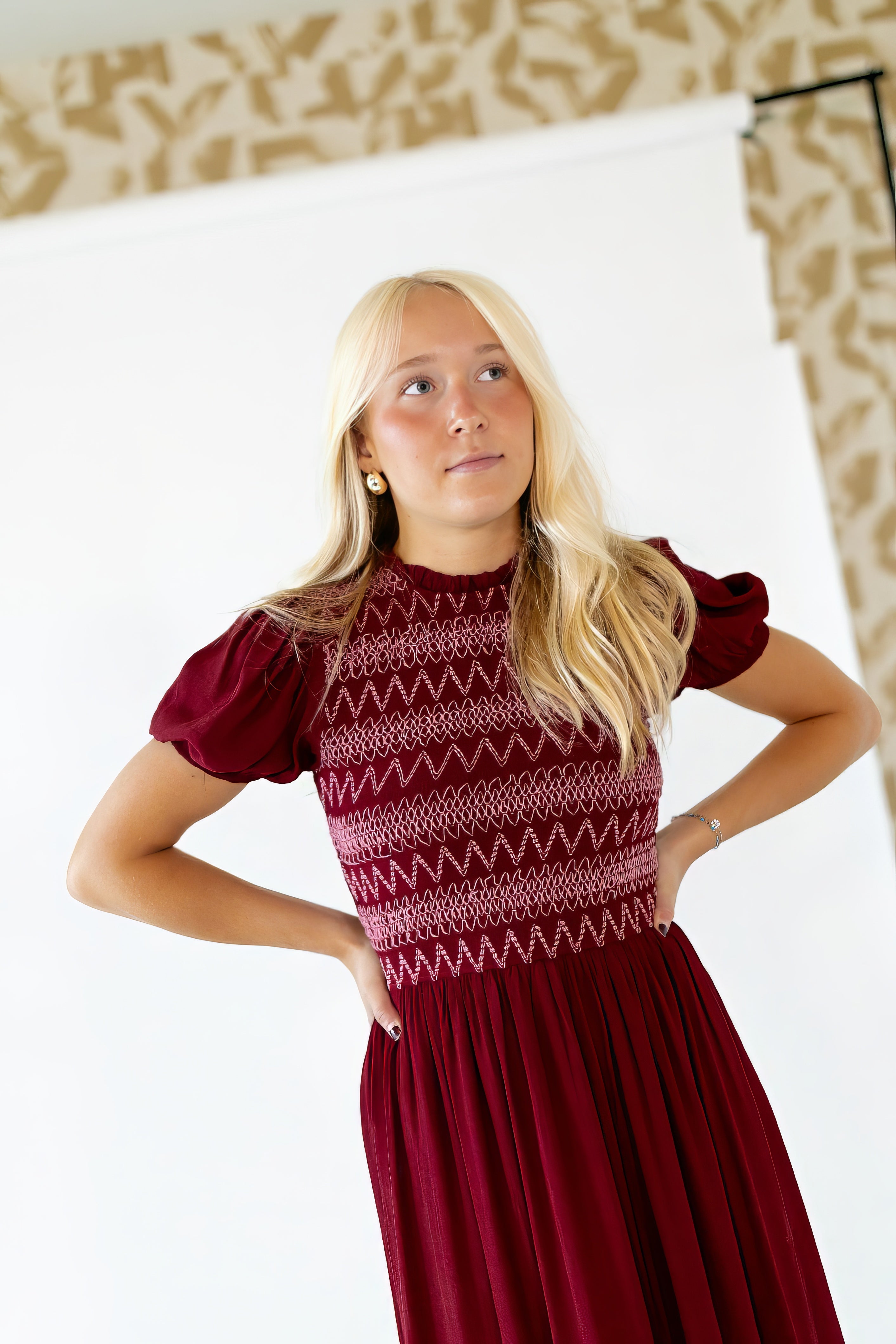 Yara Smocked Maxi Dress