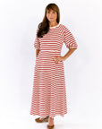 Marissa Striped Midi Dress