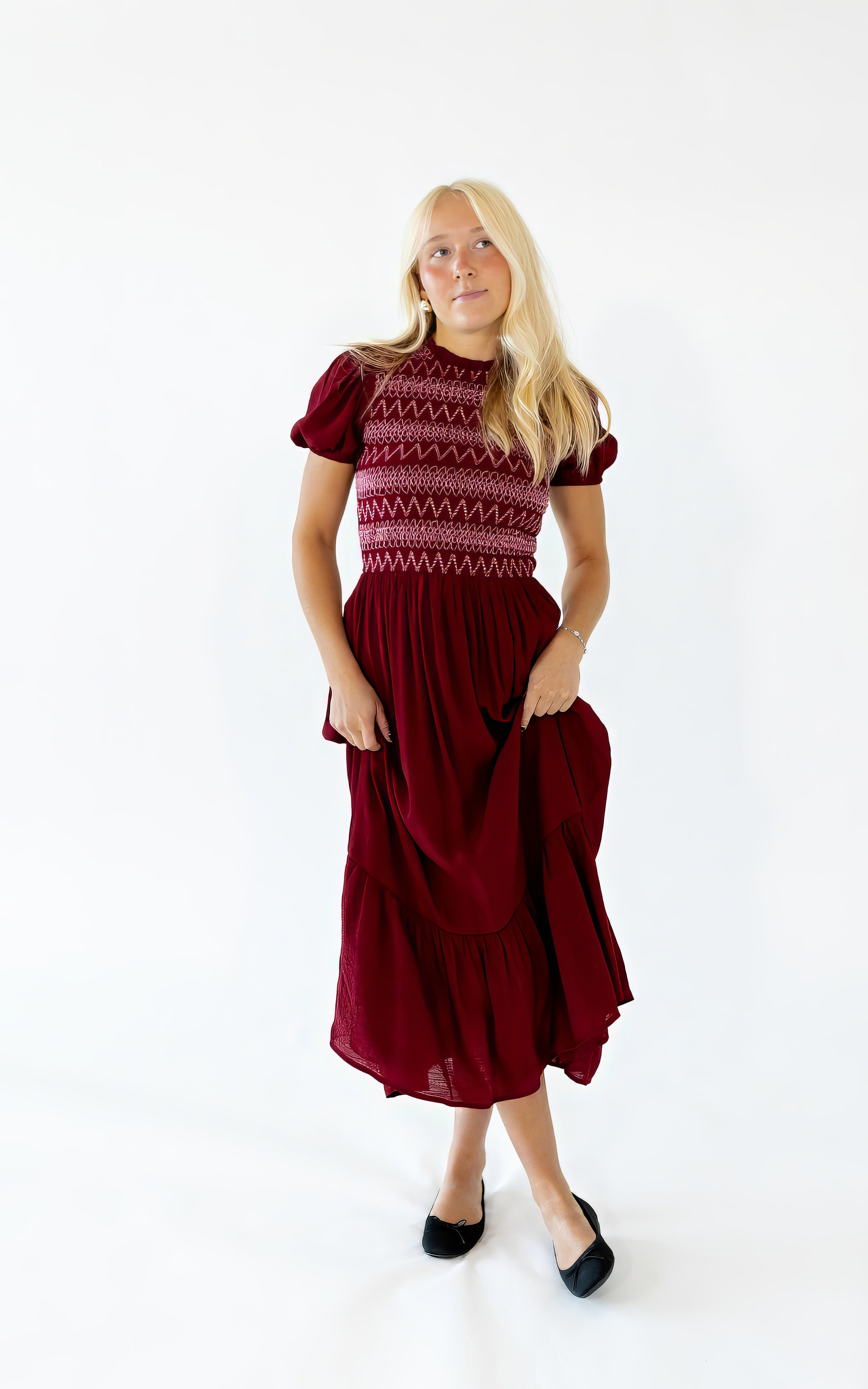 Yara Smocked Maxi Dress