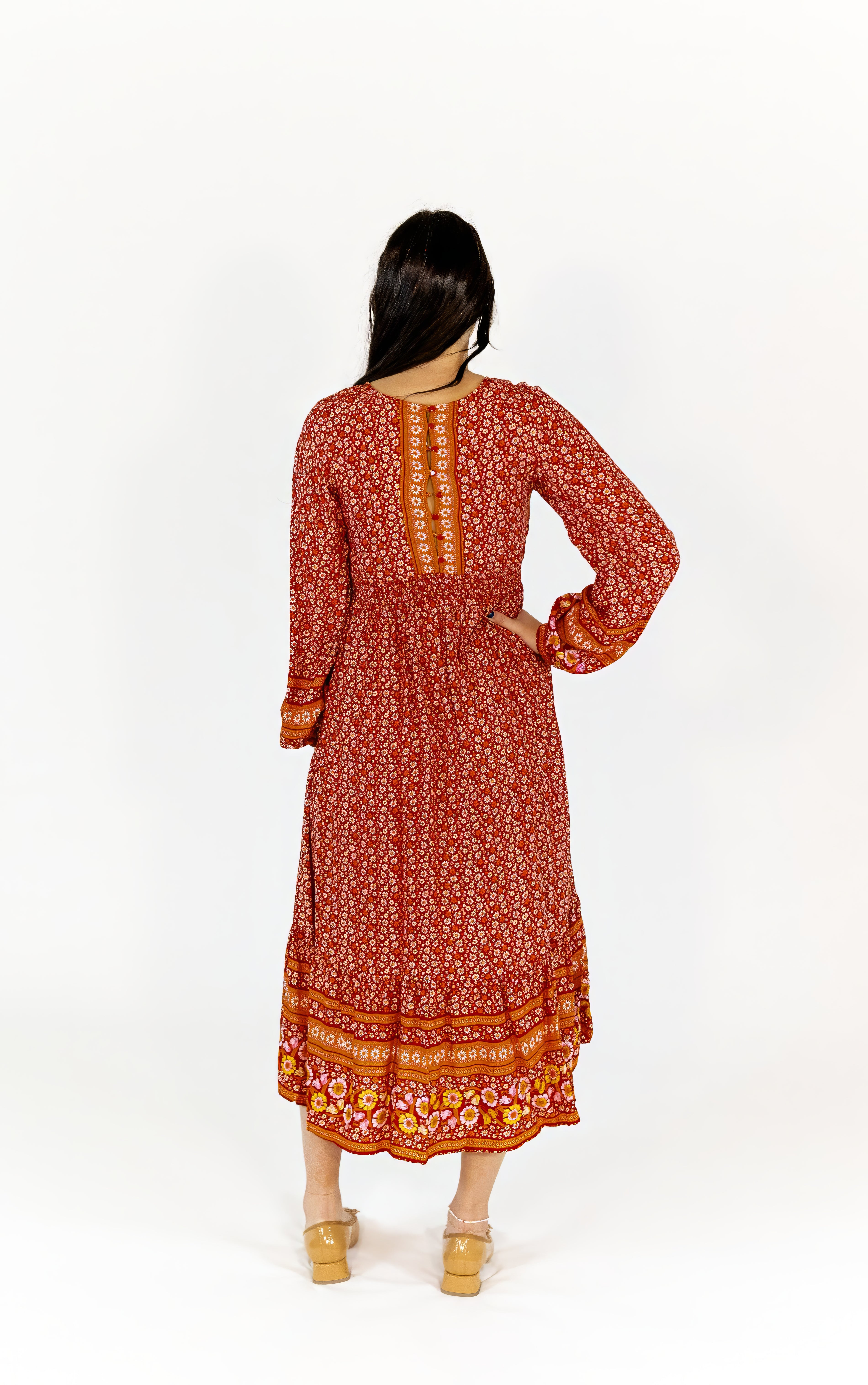 Quincy Boho Midi Dress