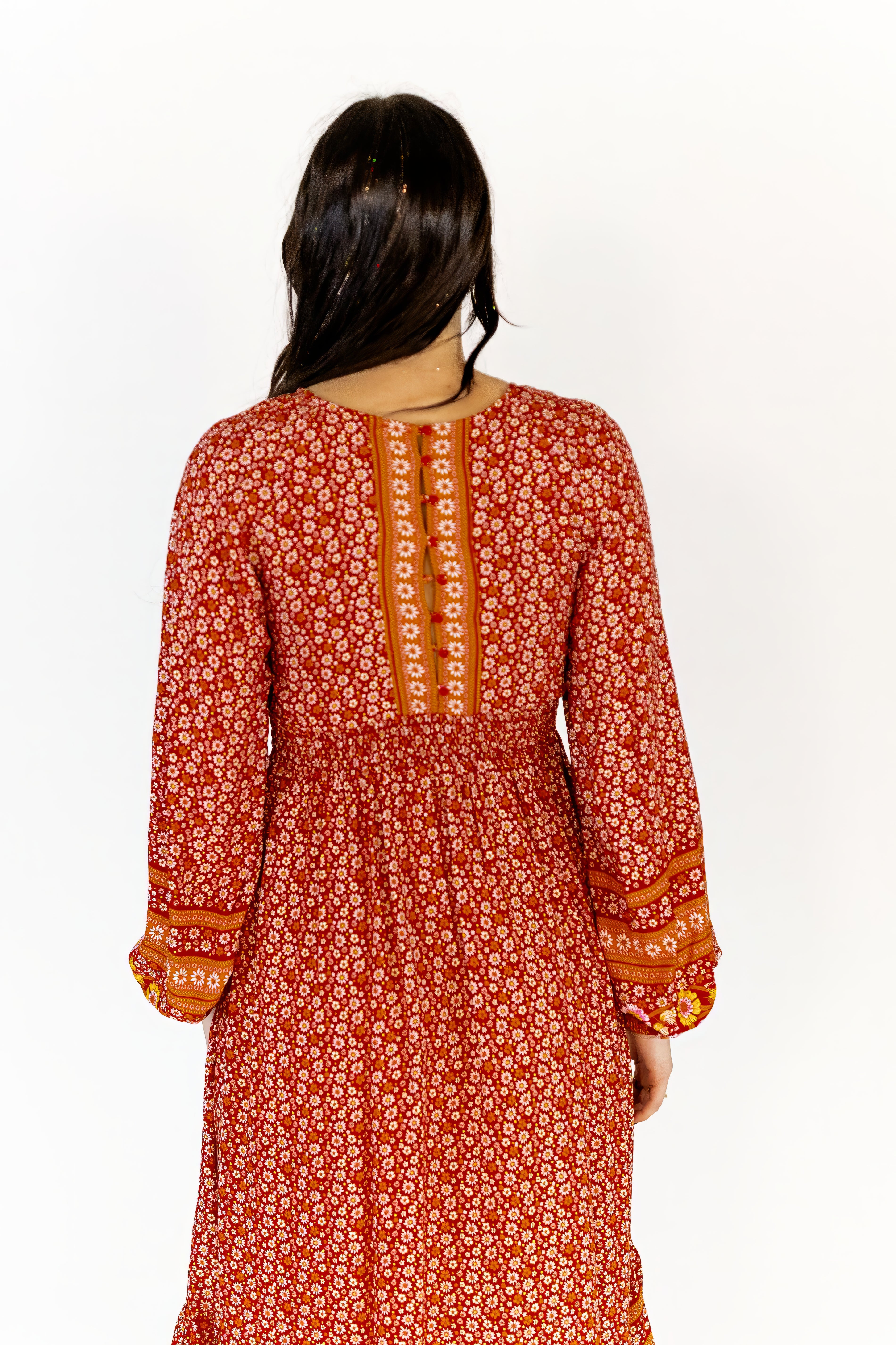 Quincy Boho Midi Dress