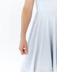 Alyna Glitter Mini Dress · Sky
