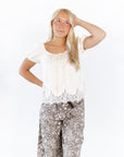 Ziba Pinstripe Top