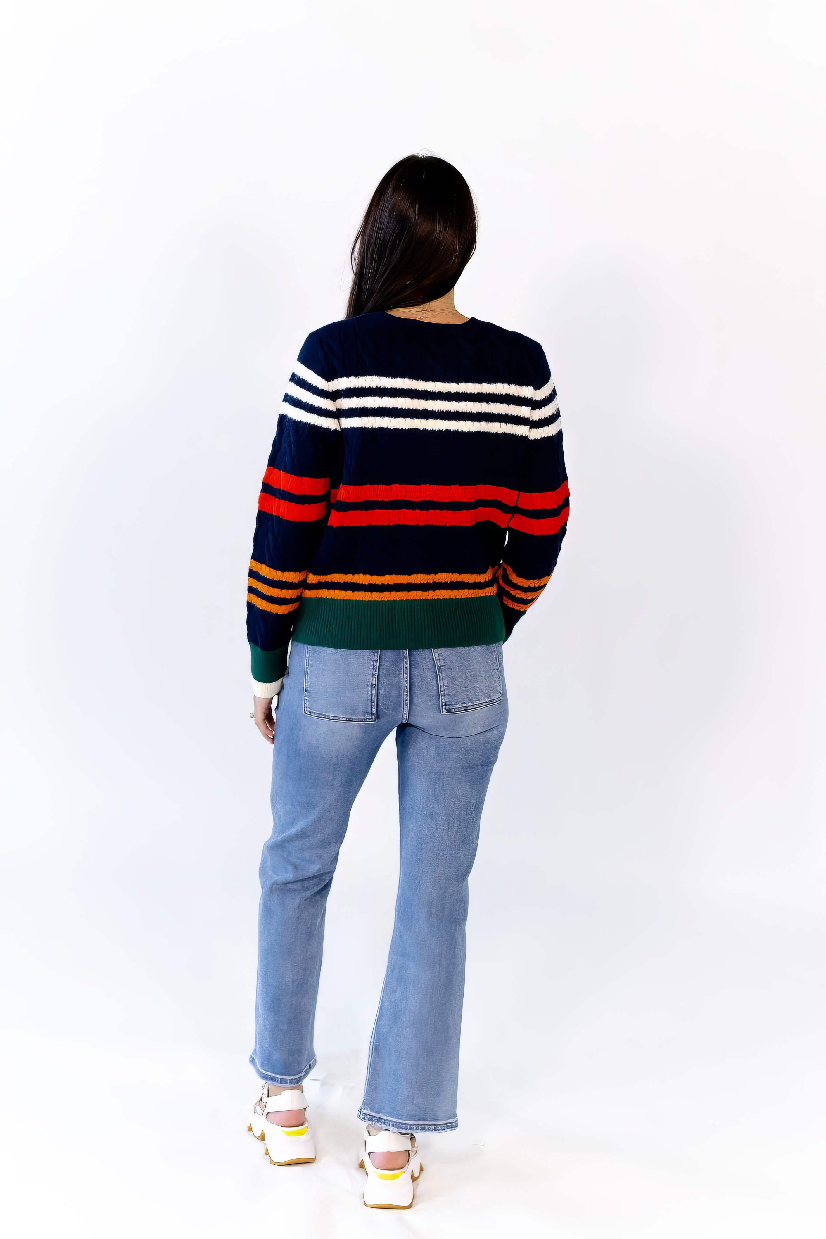 Reese Striped Cardigan