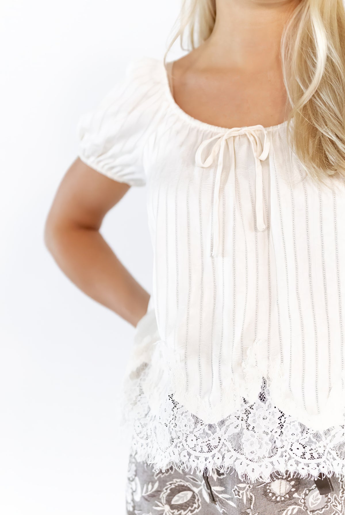 Ziba Pinstripe Top
