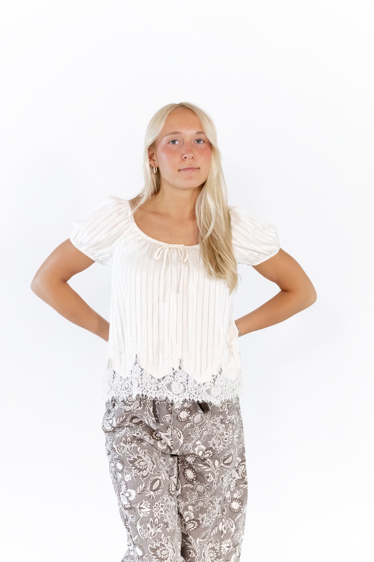 Ziba Pinstripe Top
