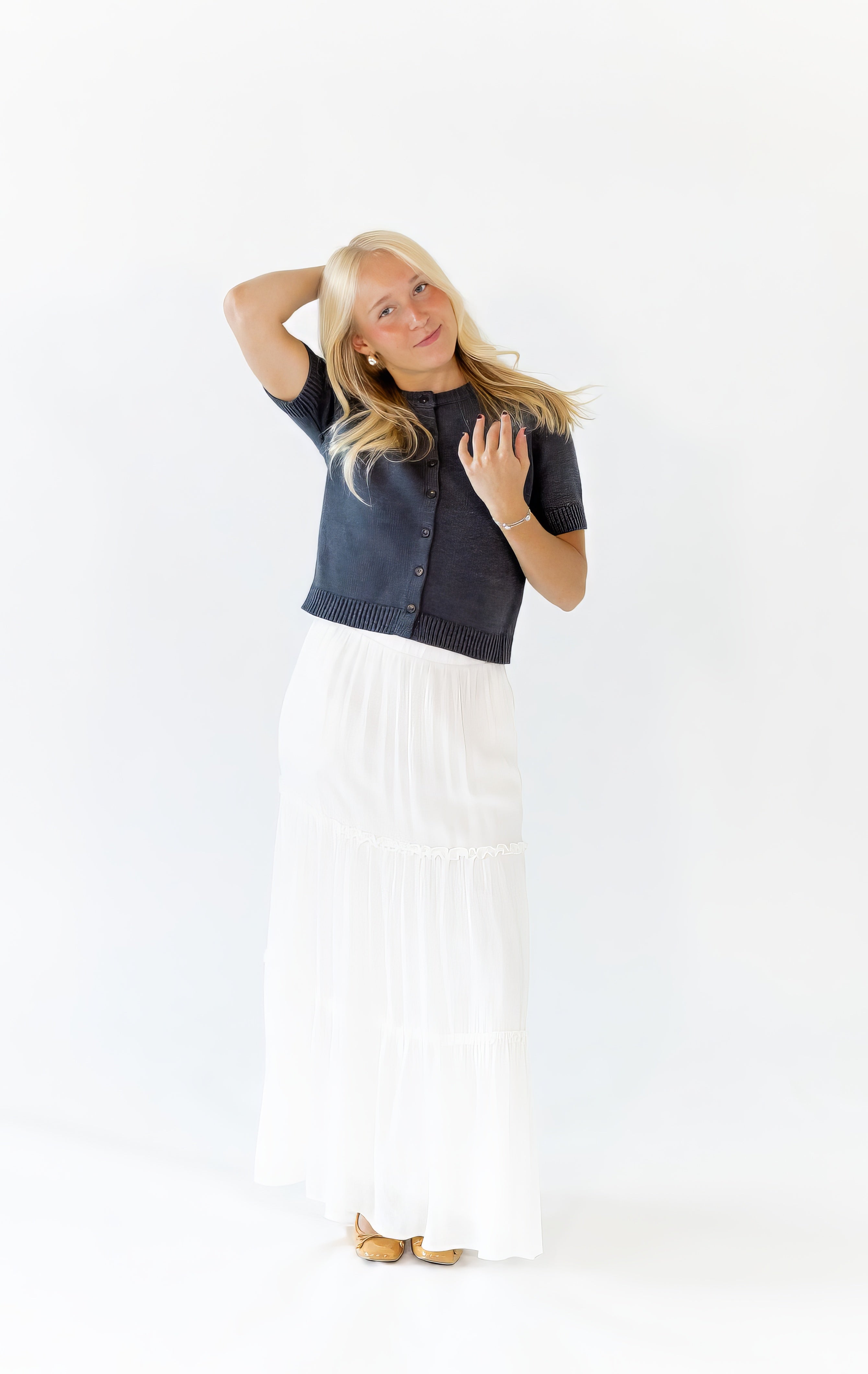 Nelson Ruffle Detail Maxi Skirt