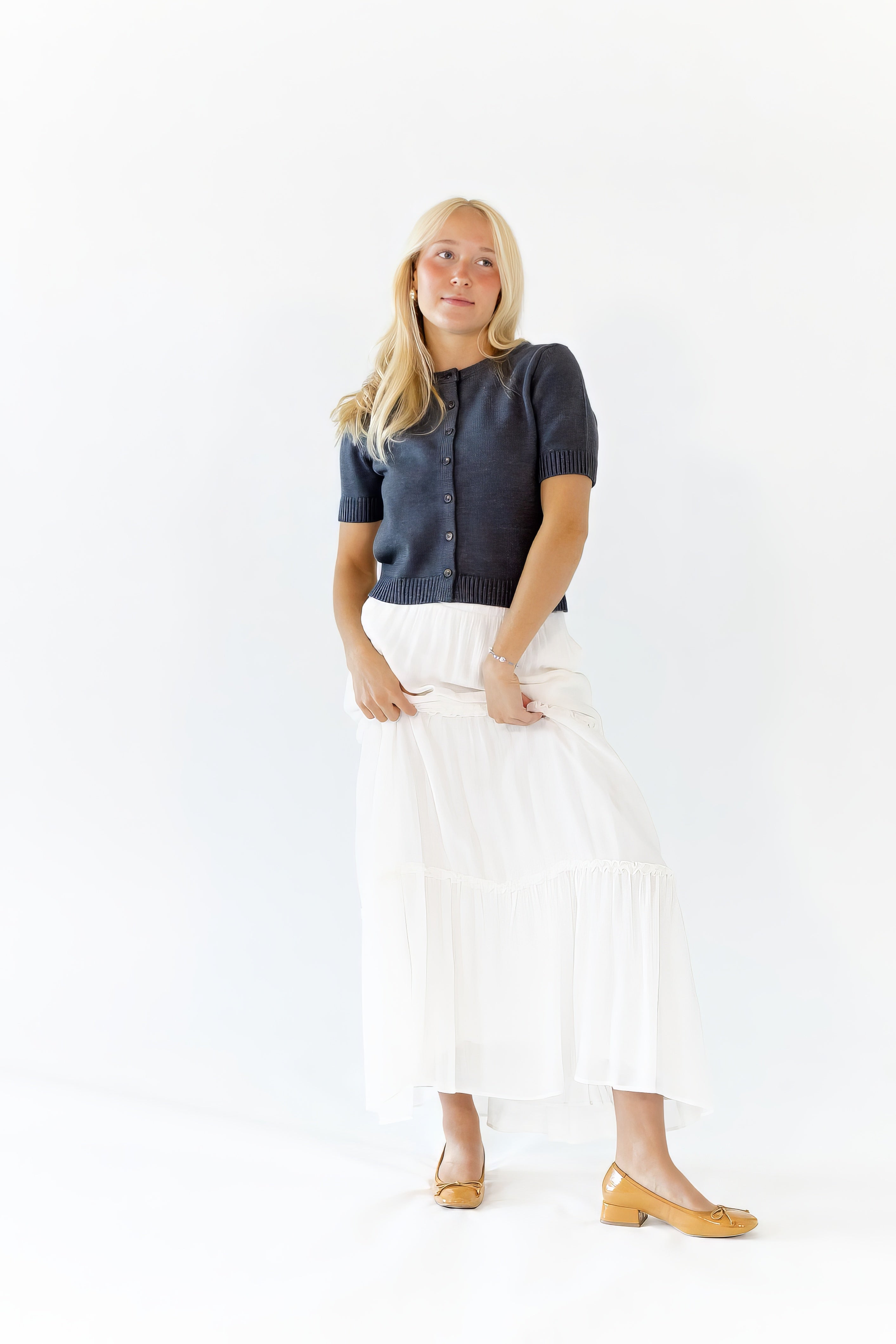 Nelson Ruffle Detail Maxi Skirt