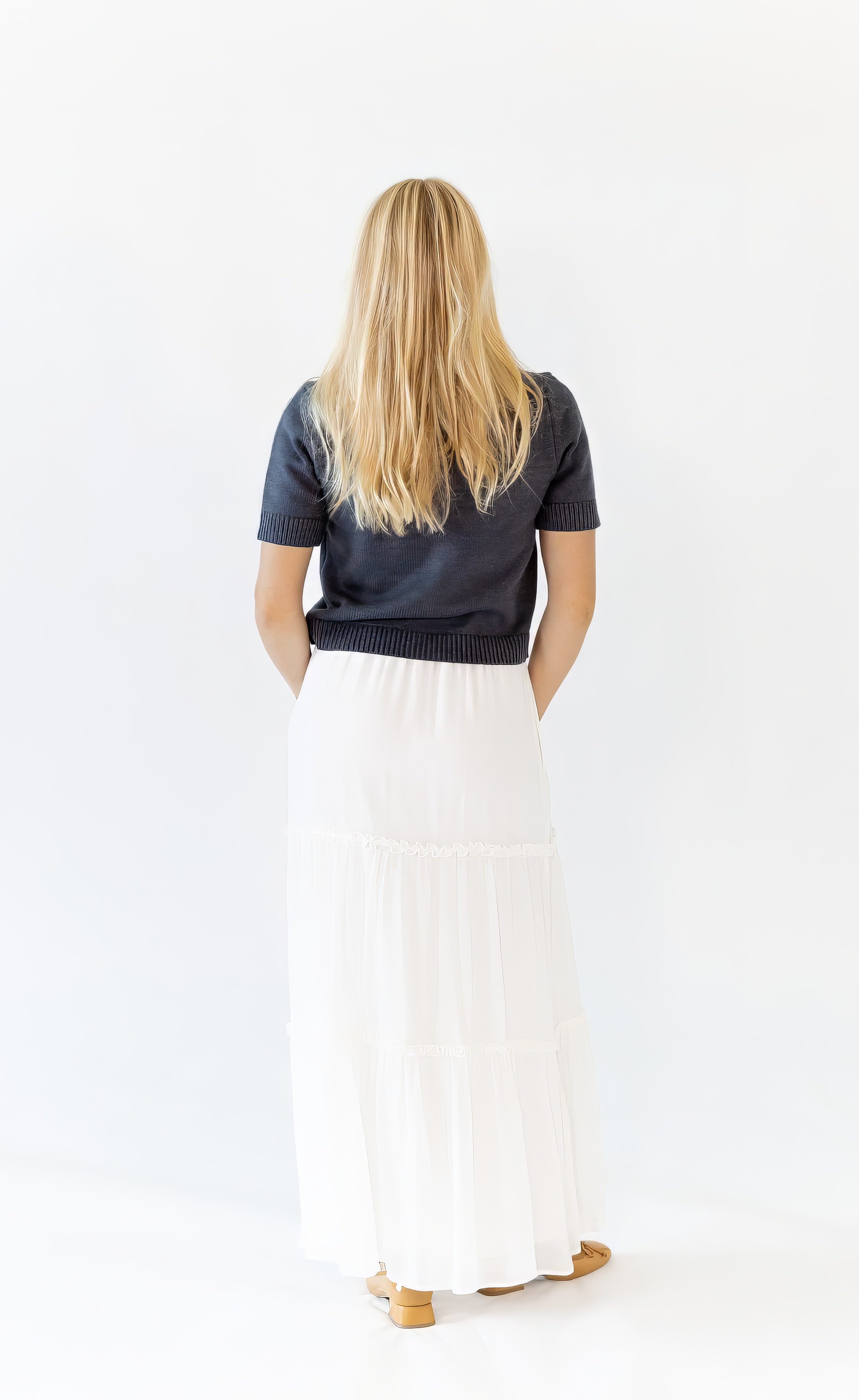 Nelson Ruffle Detail Maxi Skirt