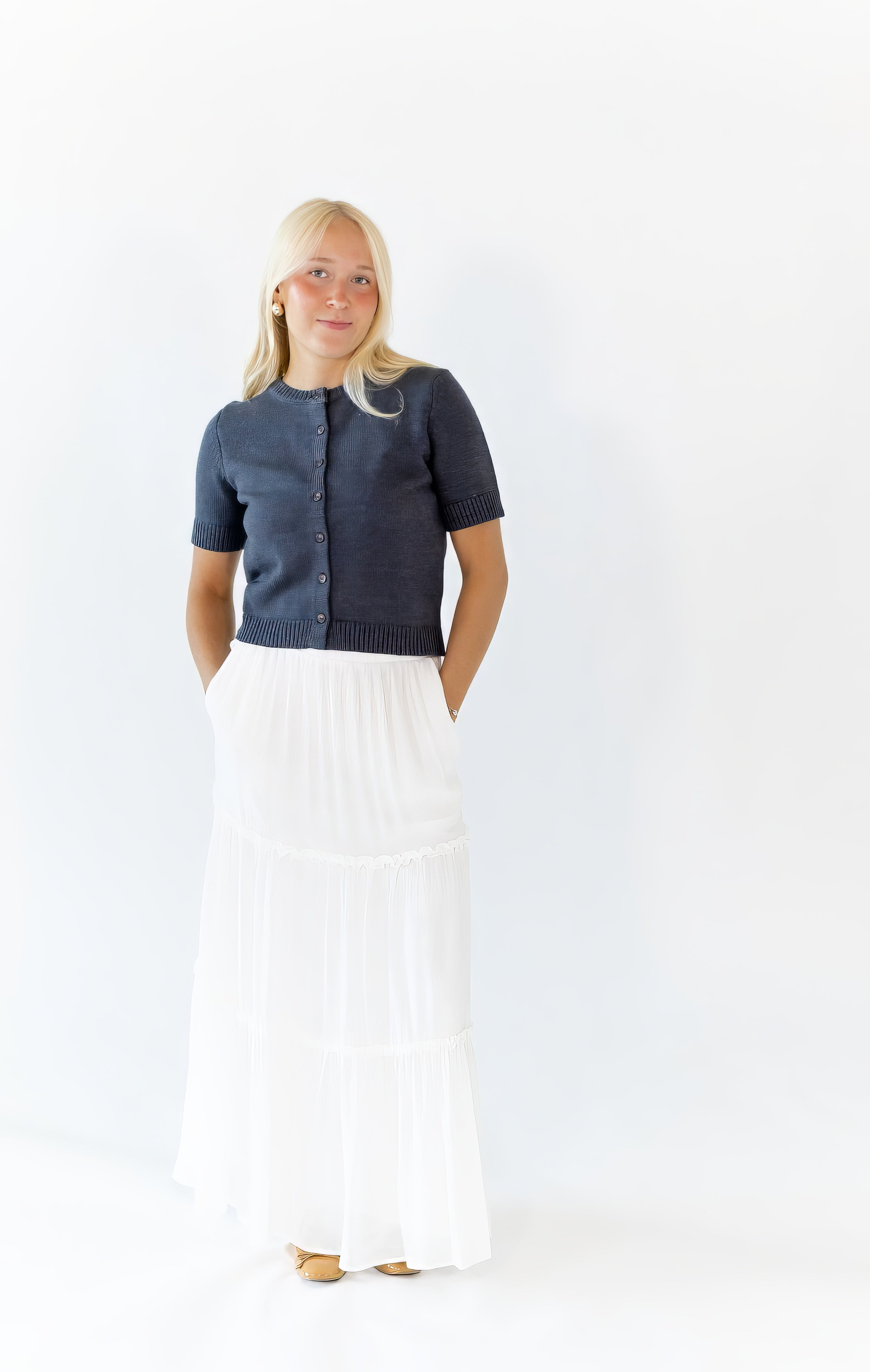 Morris Short Sleeve Cardigan