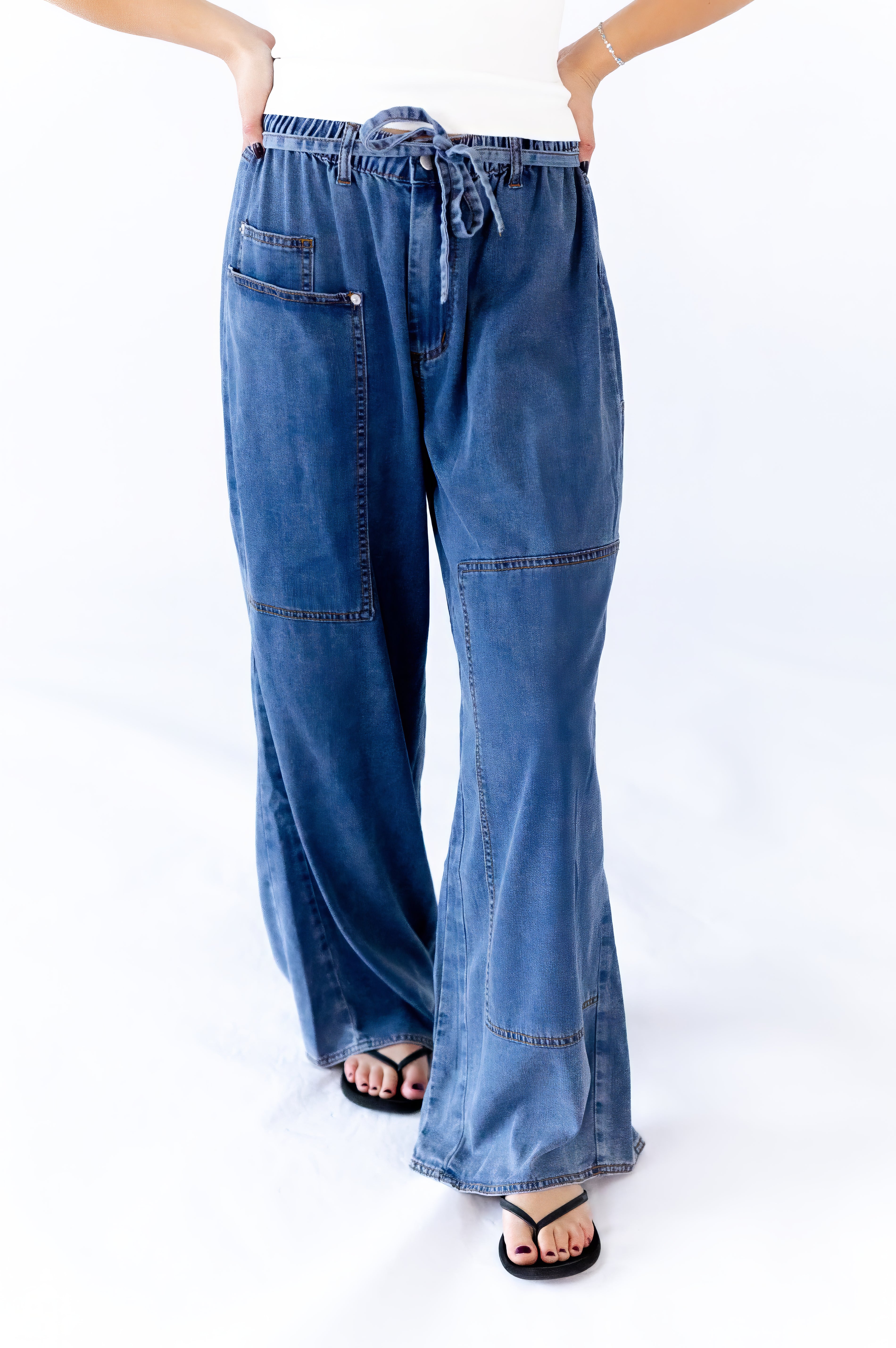 Simon Flowing Denim Pants