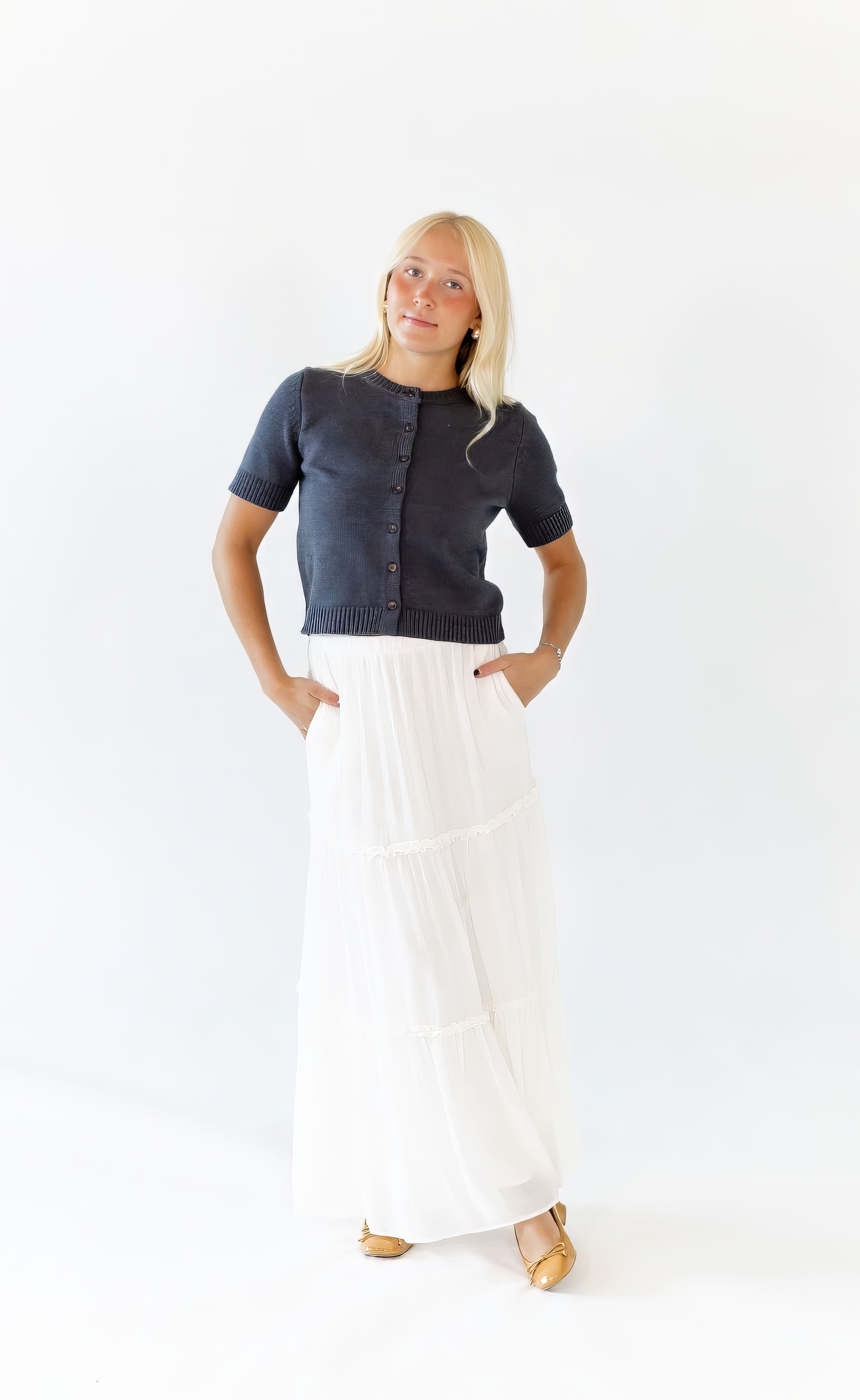 Morris Short Sleeve Cardigan