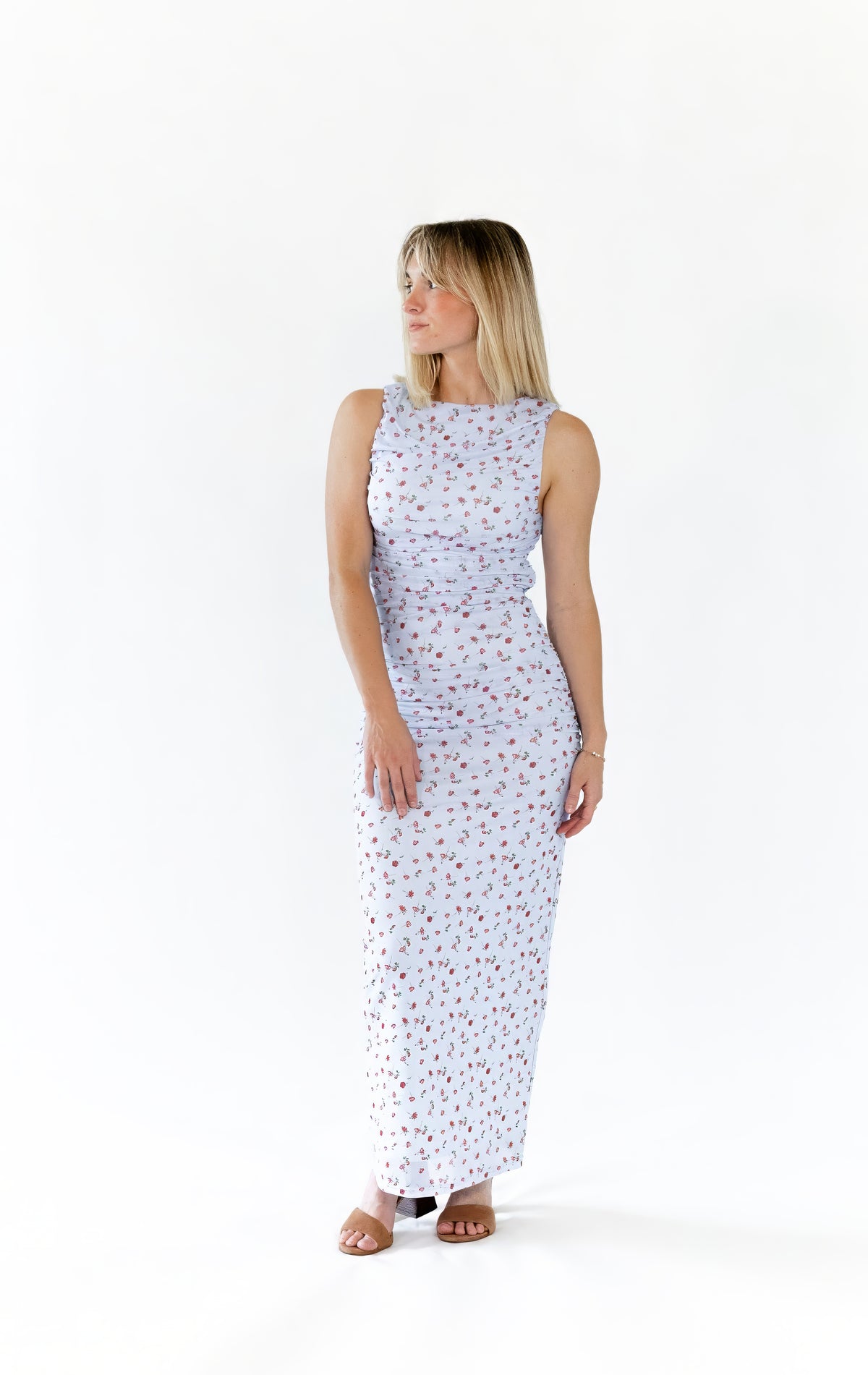 LC2669D-1 Blue And Red Floral Formal Dress