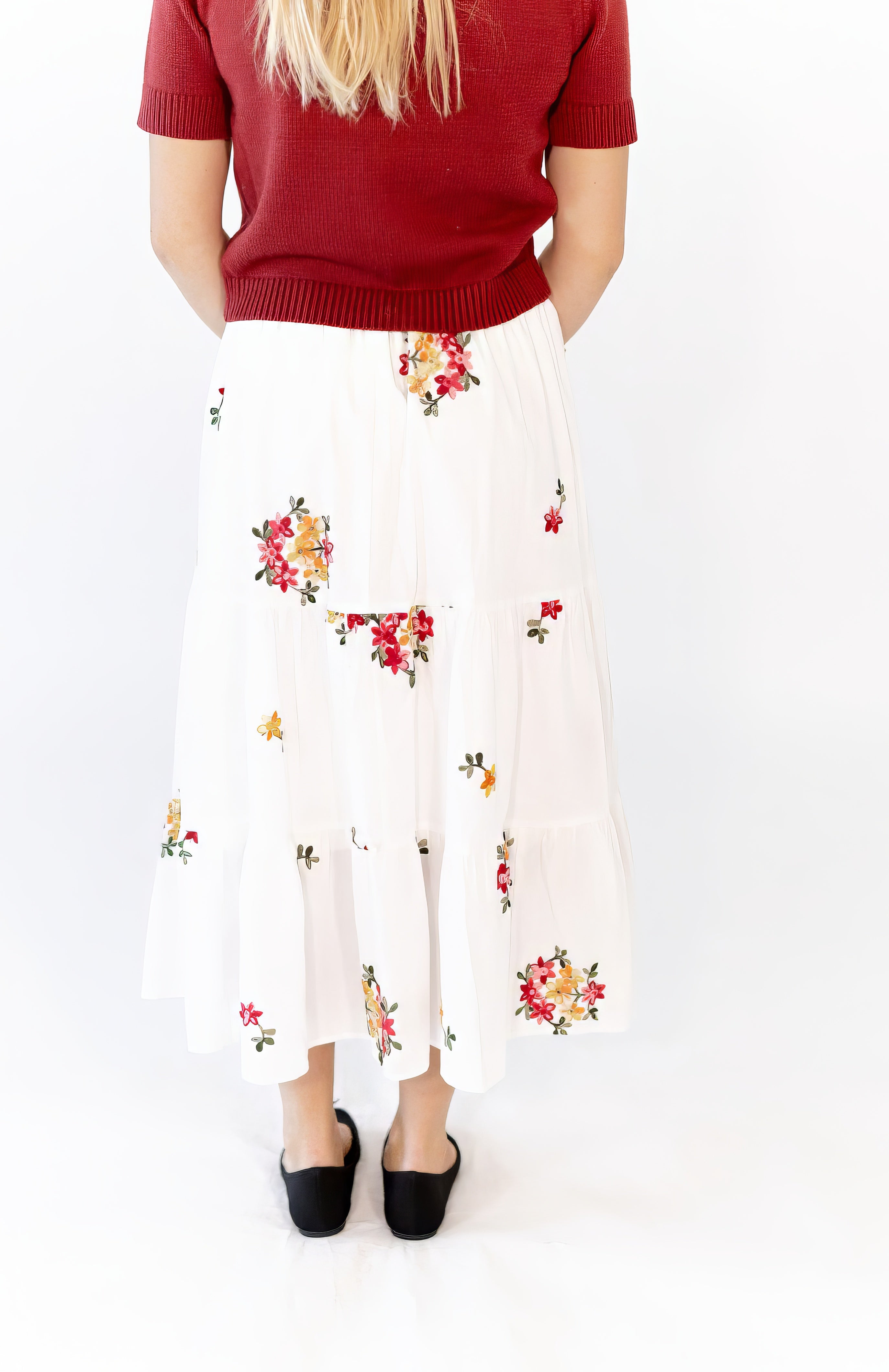 Cynthia Floral Midi Skirt