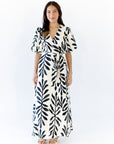 Nora Botanical Wrap Dress